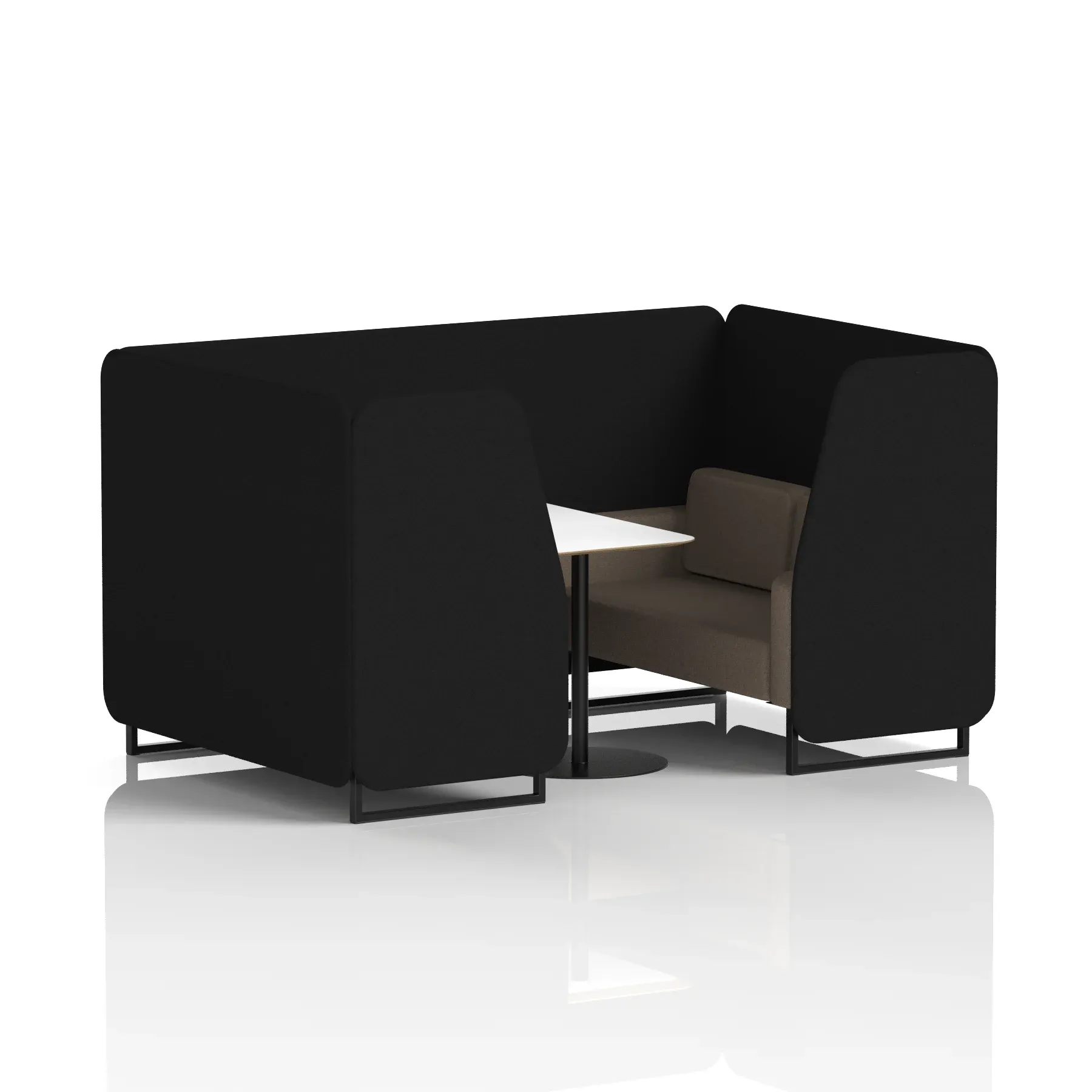 Brixworth Booth With White Table In Two Tone