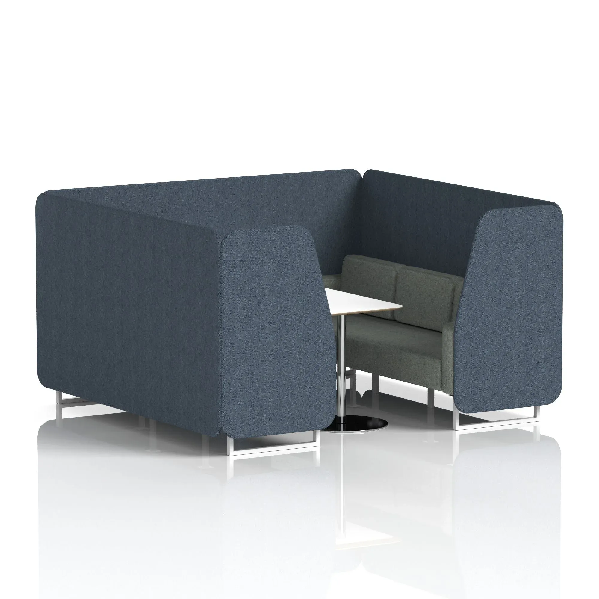 Brixworth Booth With White Table In Two Tone