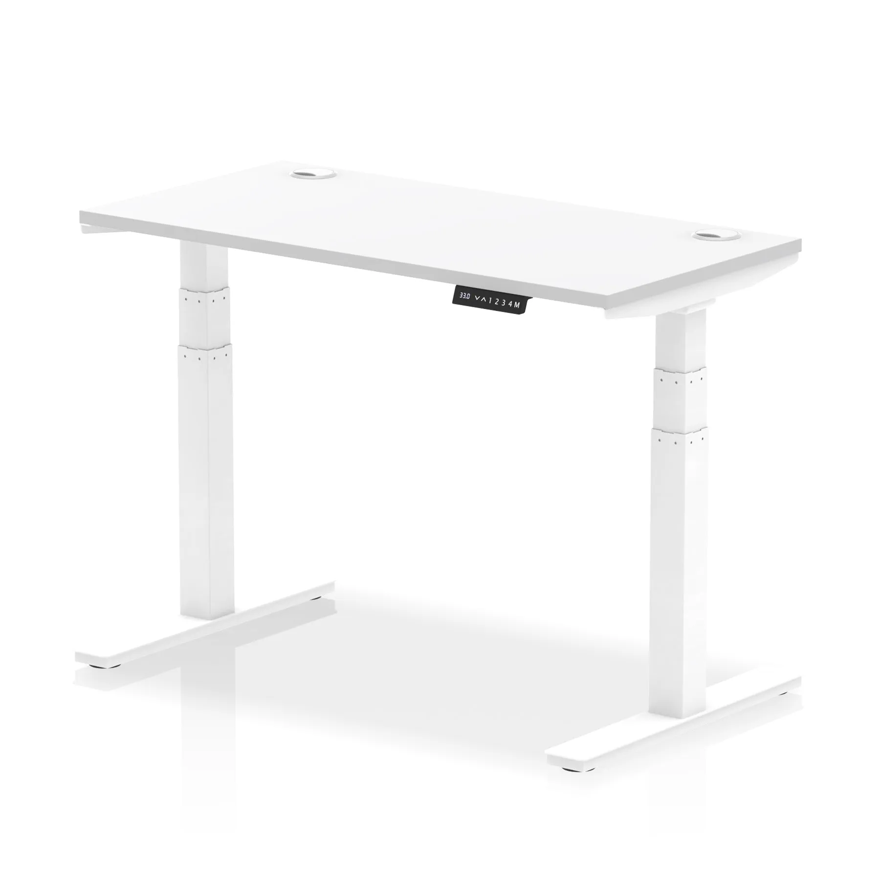 EE - Air Height Adjustable Slimline Desk With Cable Ports