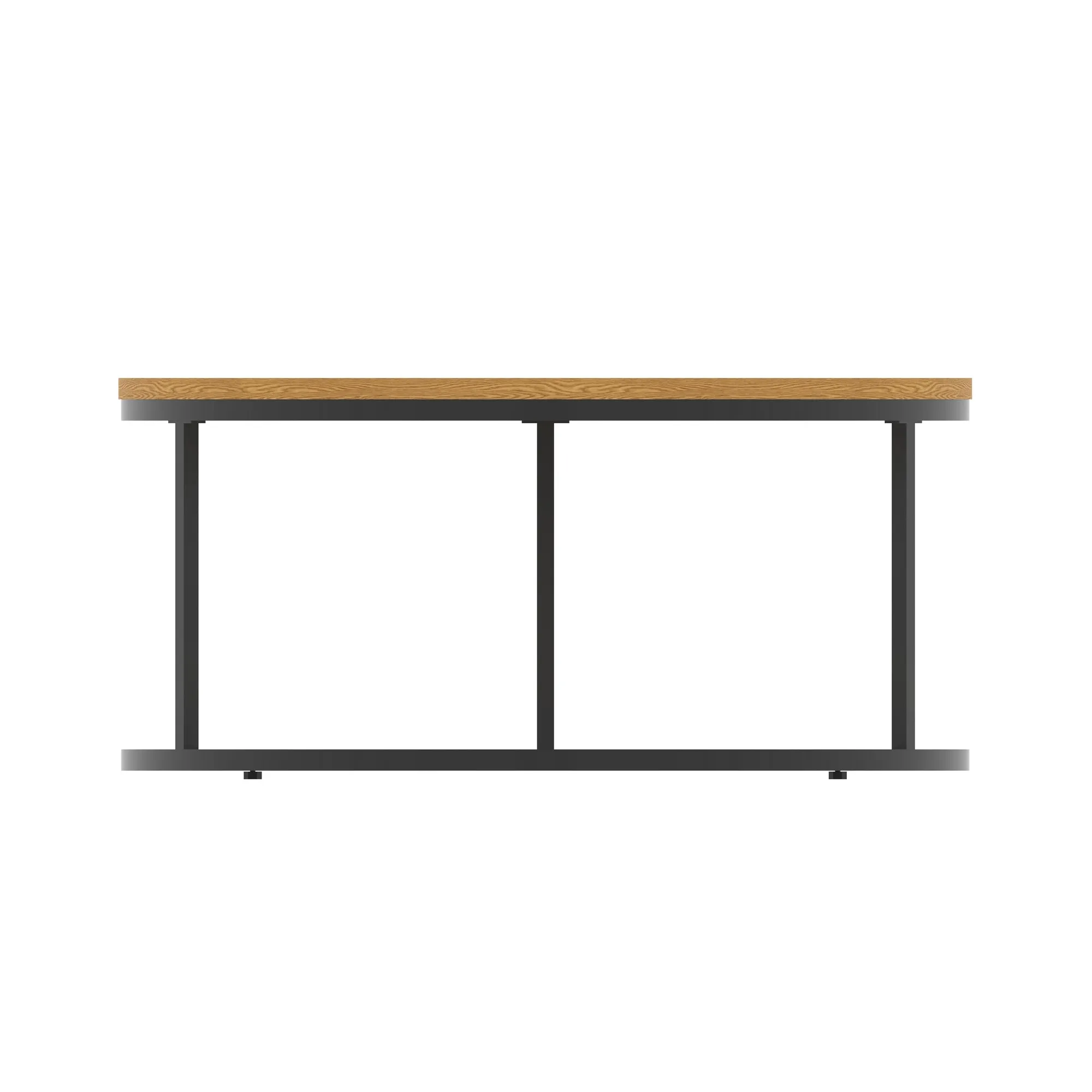 Impulse Round Coffee Table With Metal Frame