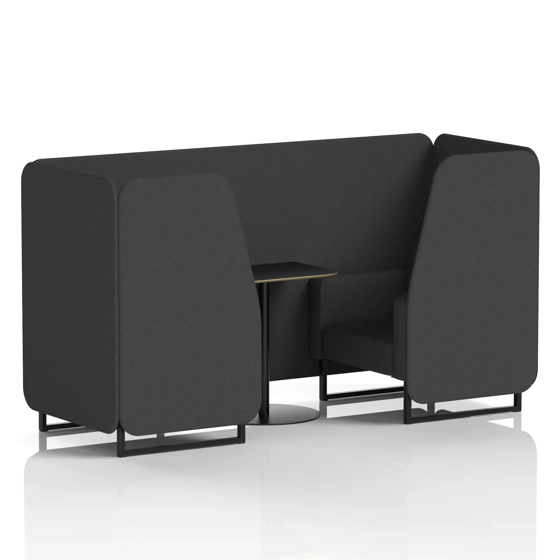 Brixworth Booth With Black Table In Single Tone