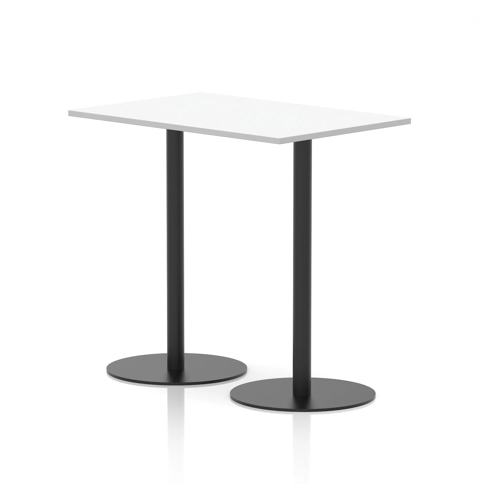 EE - Italia Rectangular Poseur Table Black Leg