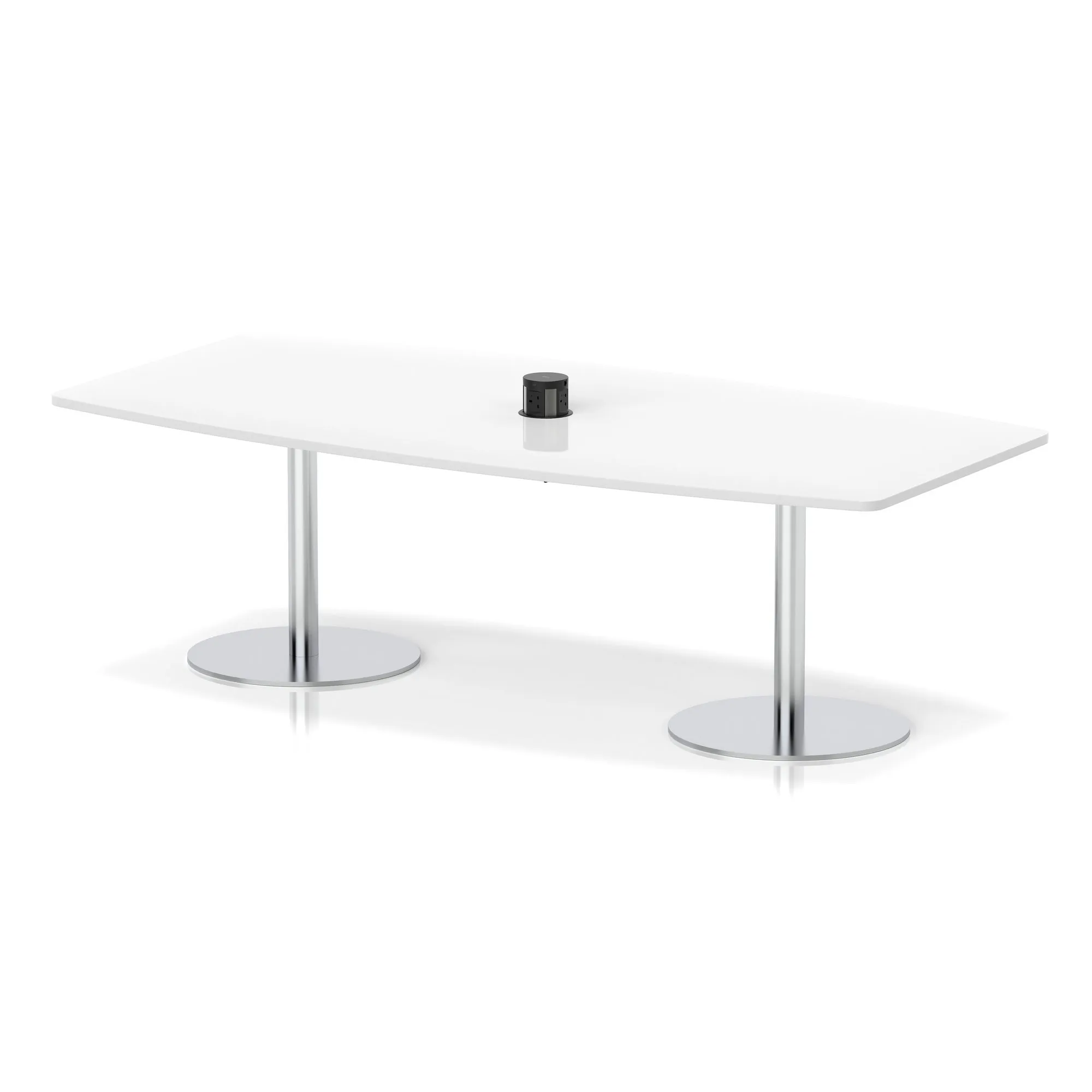Italia Volta Poseur High Gloss Table With Pop-up Power Module