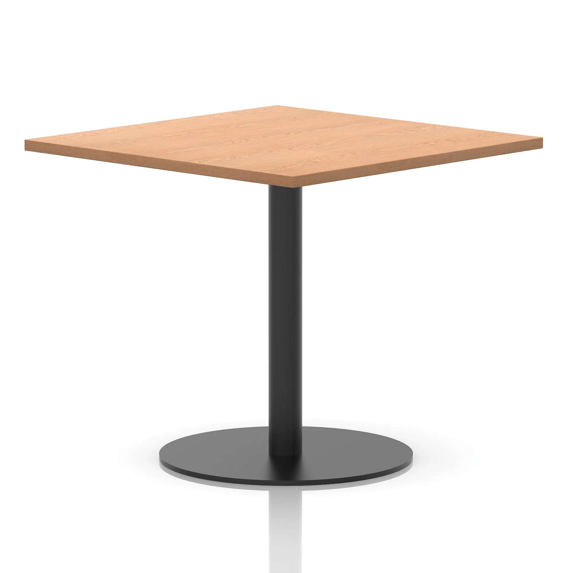 Italia Square Poseur Table Black Leg