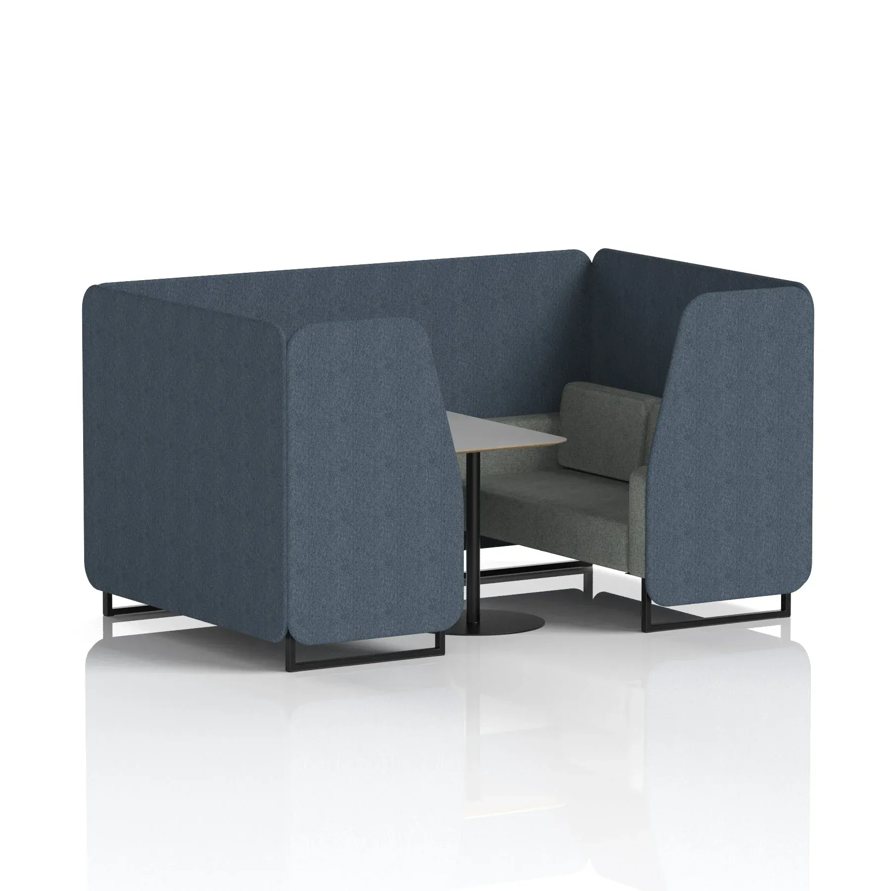 EE - Brixworth Booth With Grey Table In Two Tone