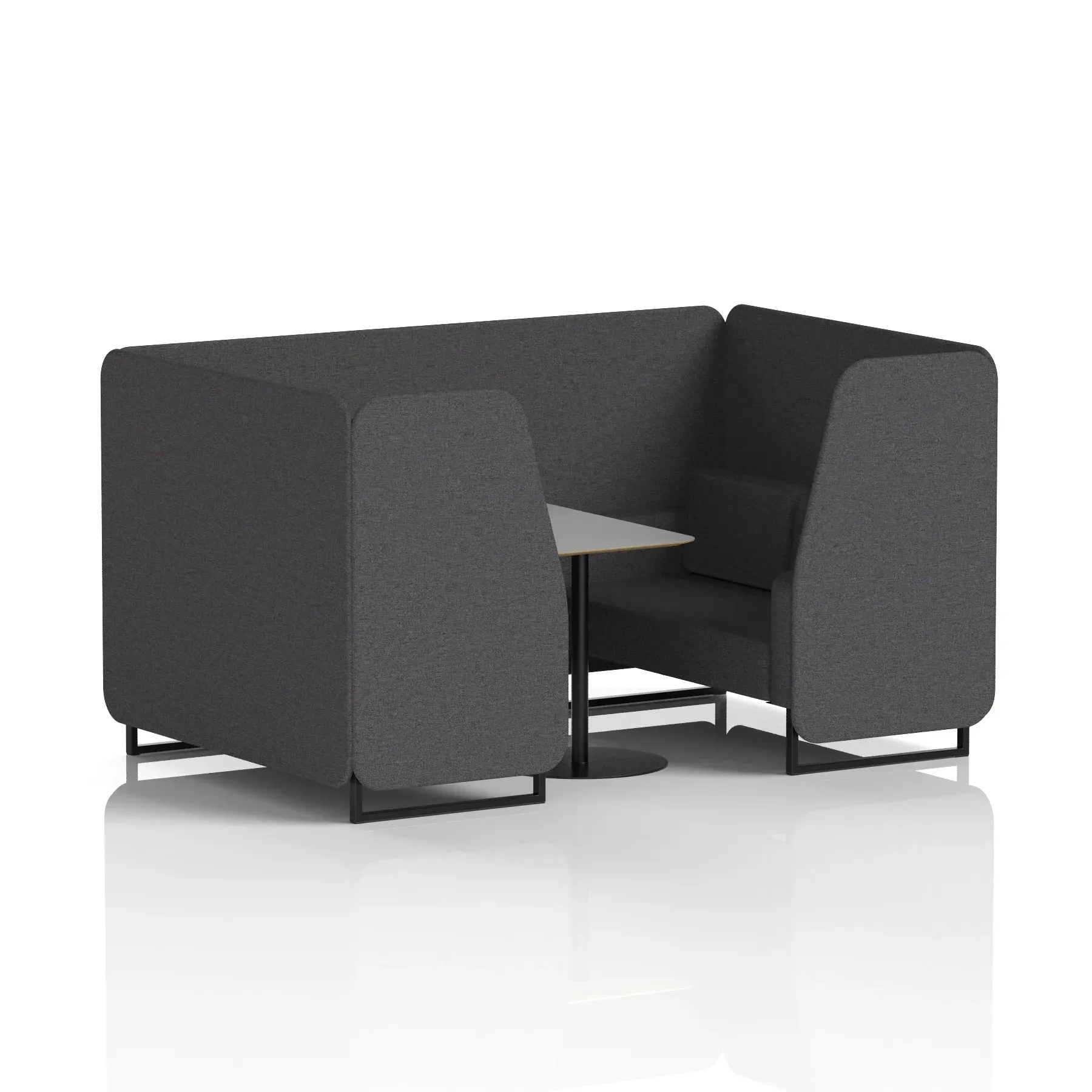 Brixworth Booth With Grey Table In Single Tone
