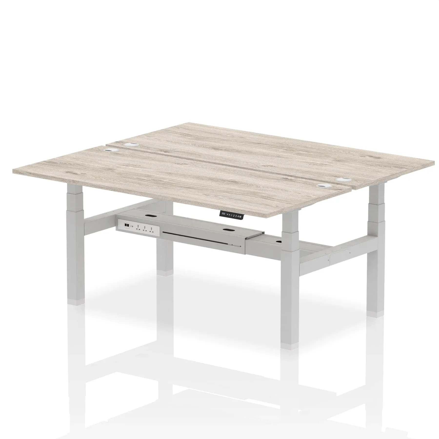 OE - Air Back-to-Back Height Adjustable Bench Desk - 2 Person