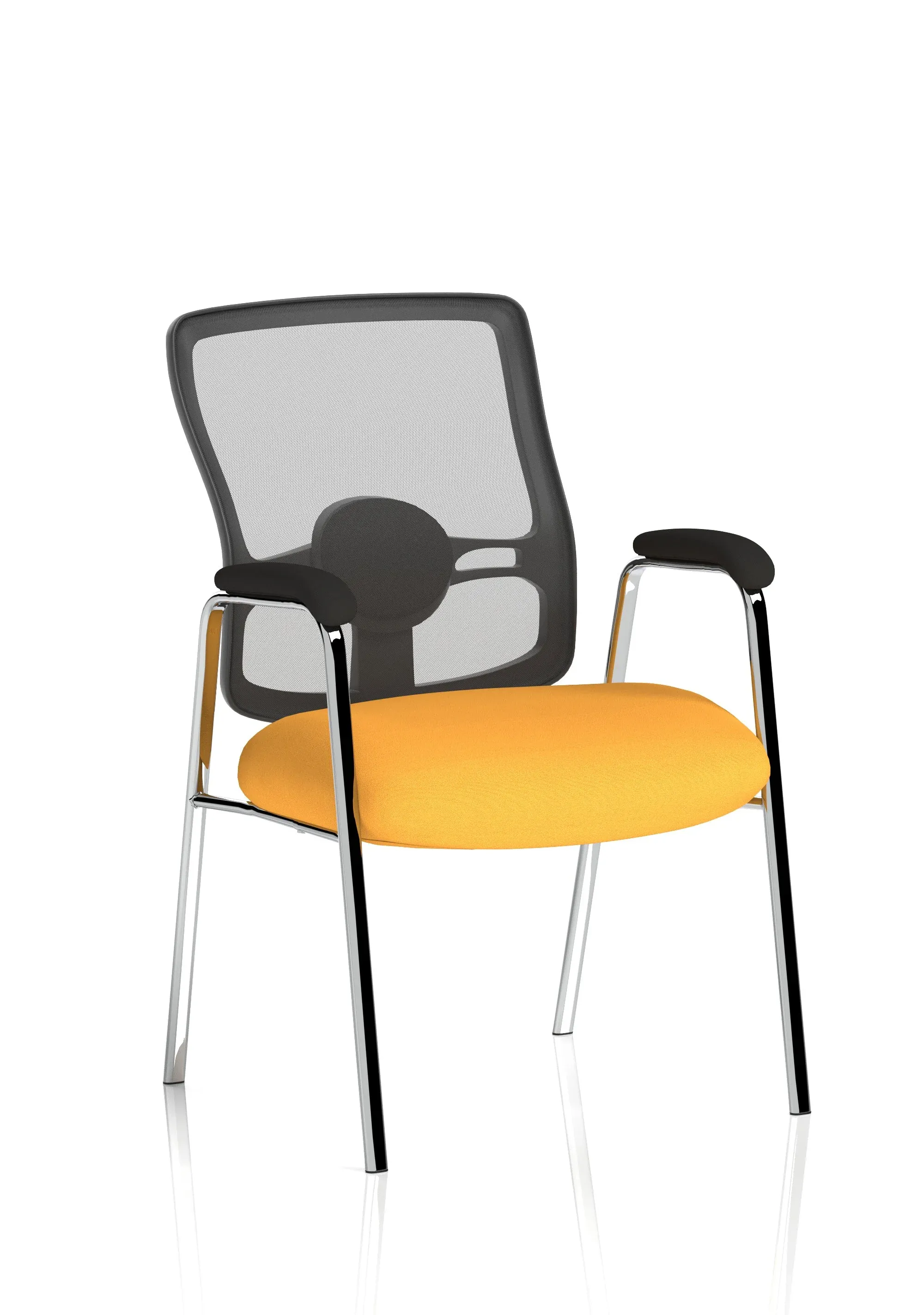 EE - Portland Medium Mesh Back (Straight Leg) Visitor Chair with Arms