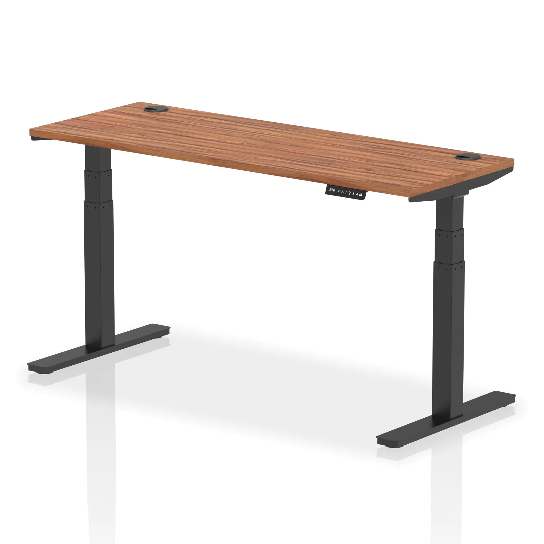 EE - Air Height Adjustable Slimline Desk With Cable Ports