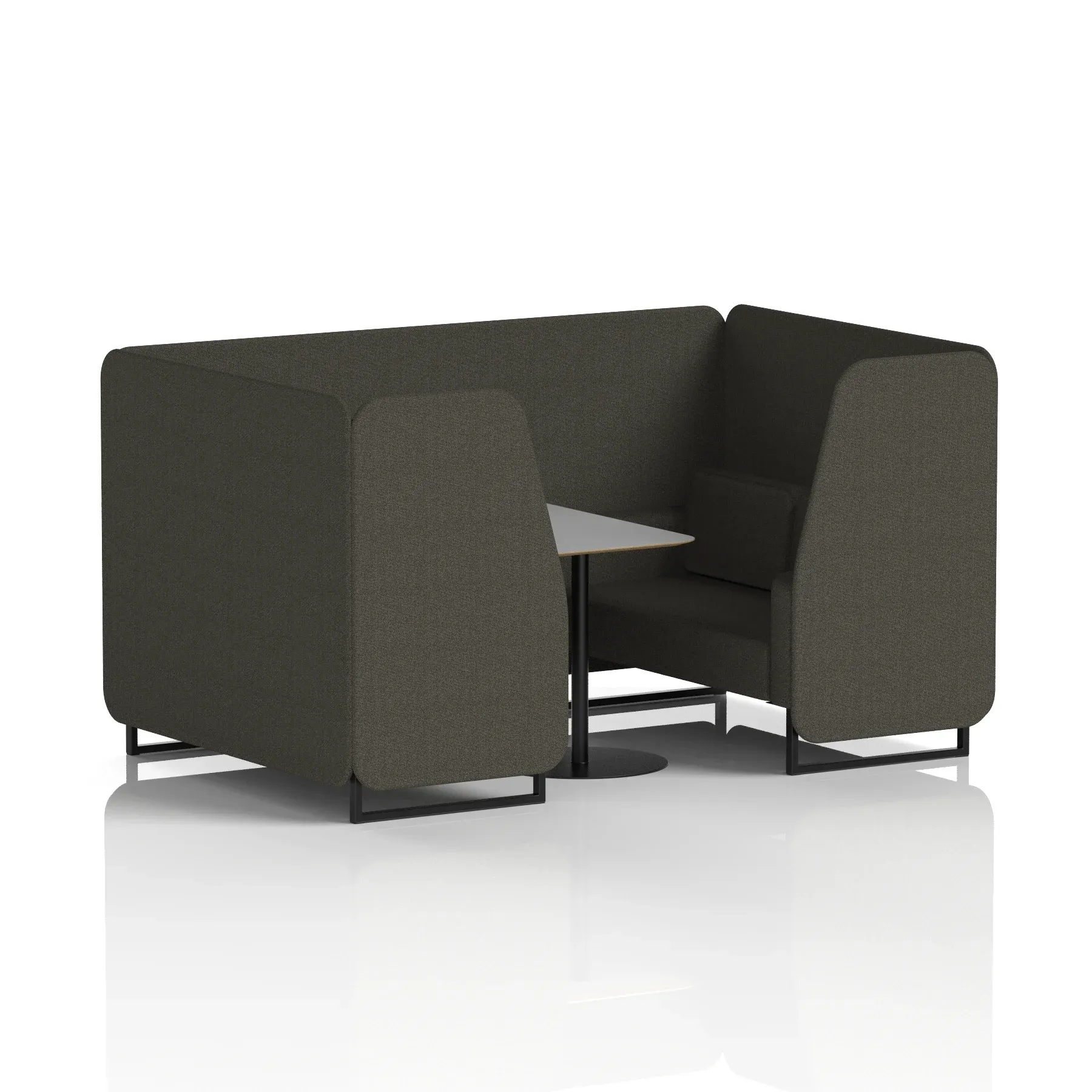 Brixworth Booth With Grey Table In Single Tone