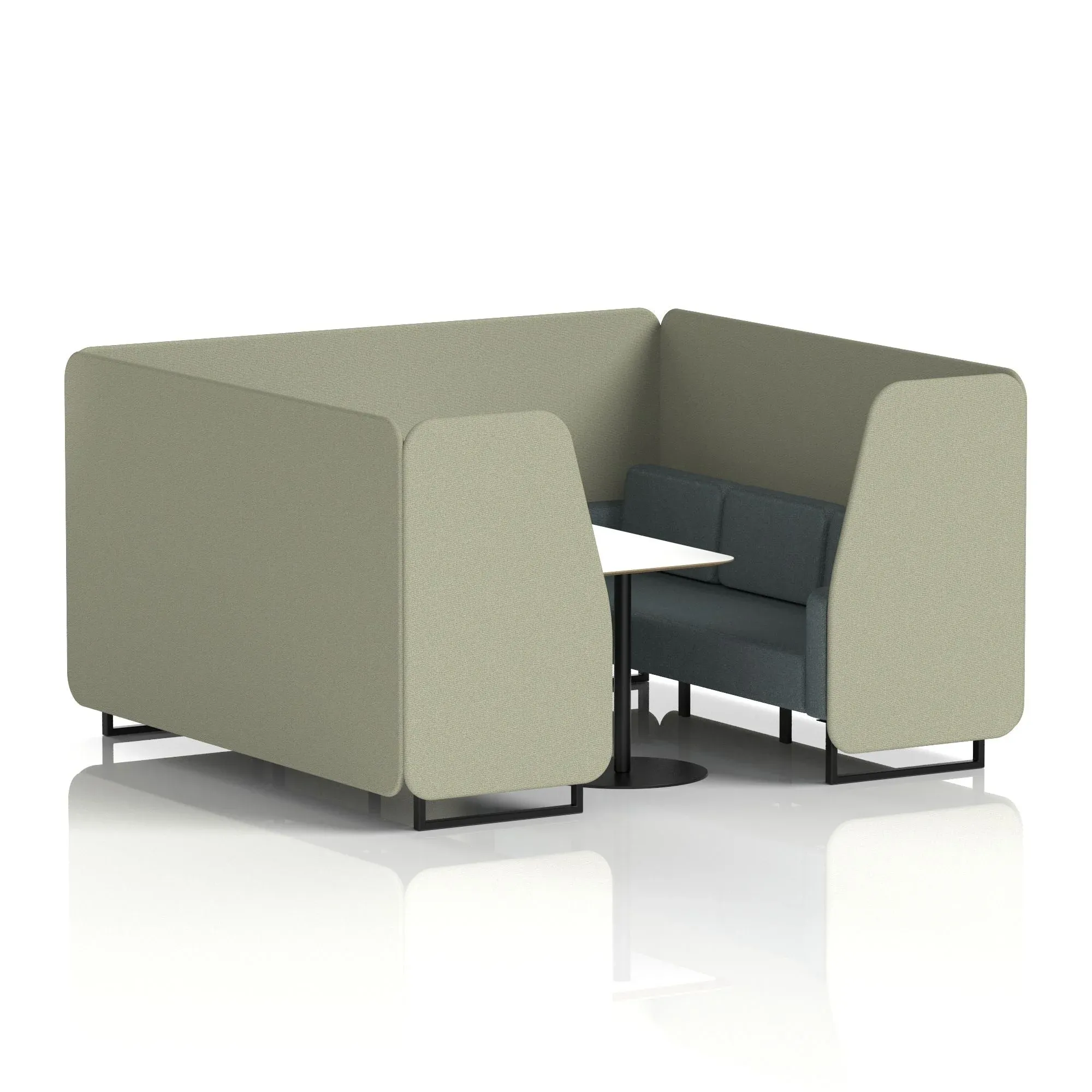 Brixworth Booth With White Table In Two Tone
