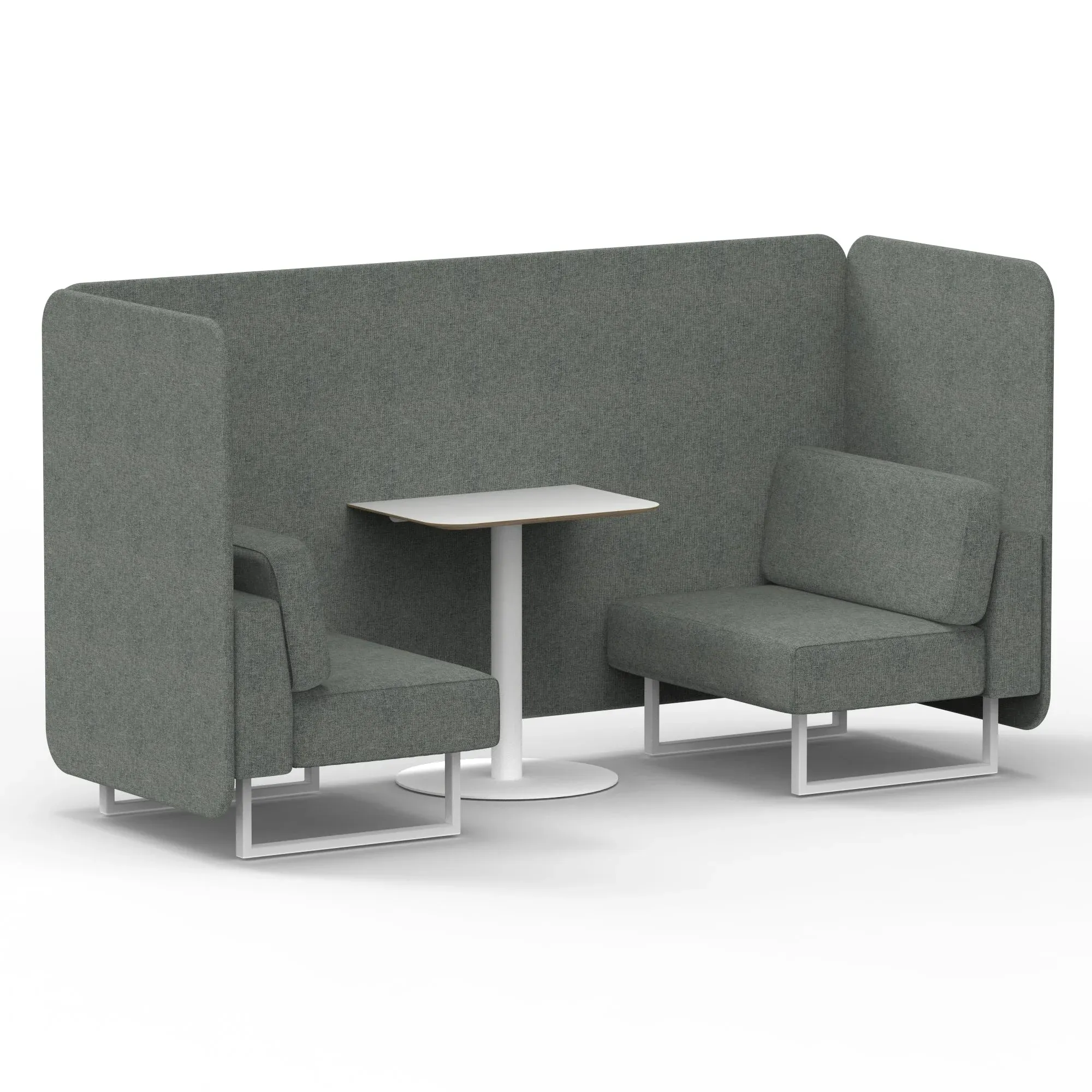 EE - Brixworth Bench Booth With White Table In Single Tone