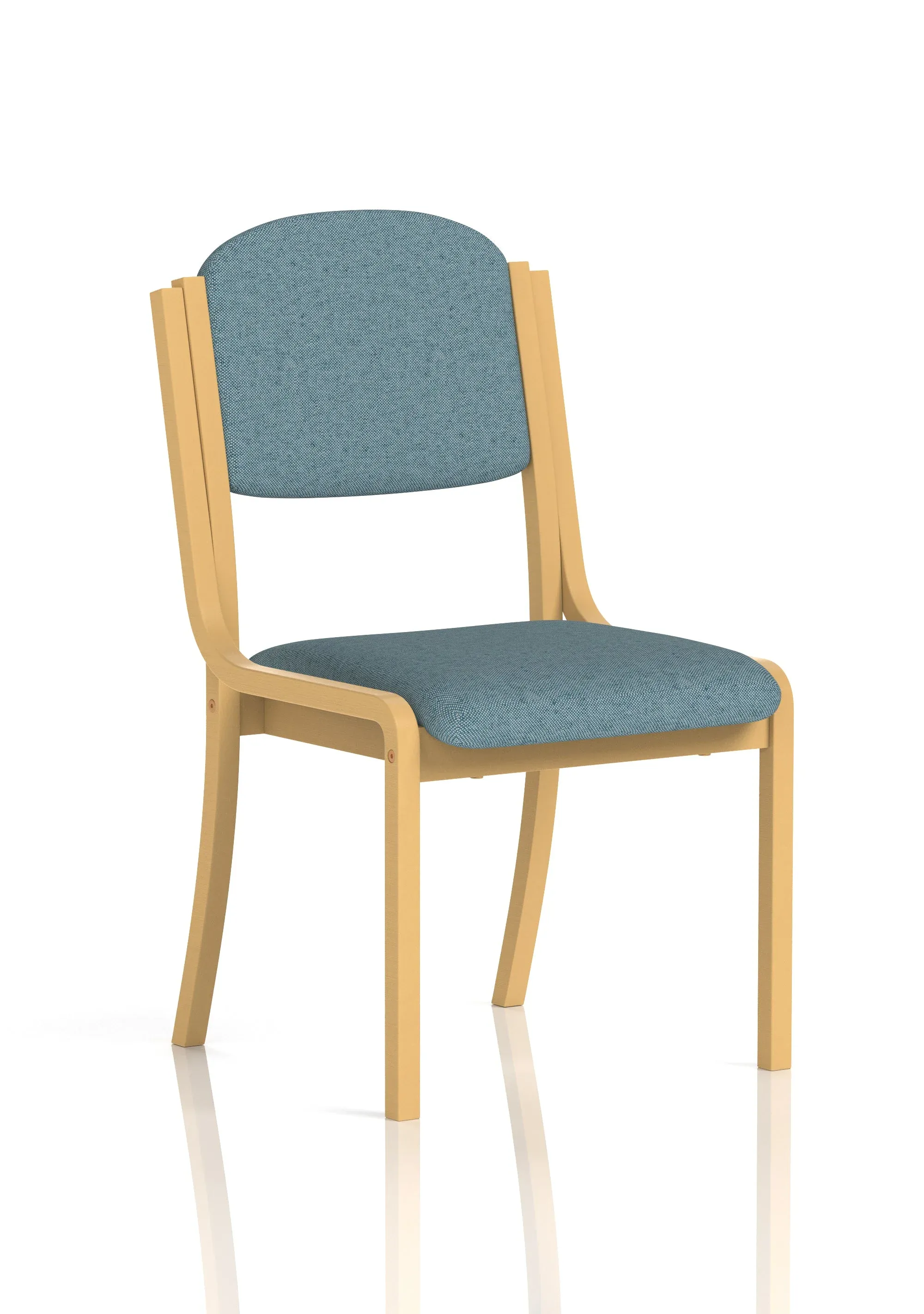 Madrid Wooden Frame Visitor Chair with Arms