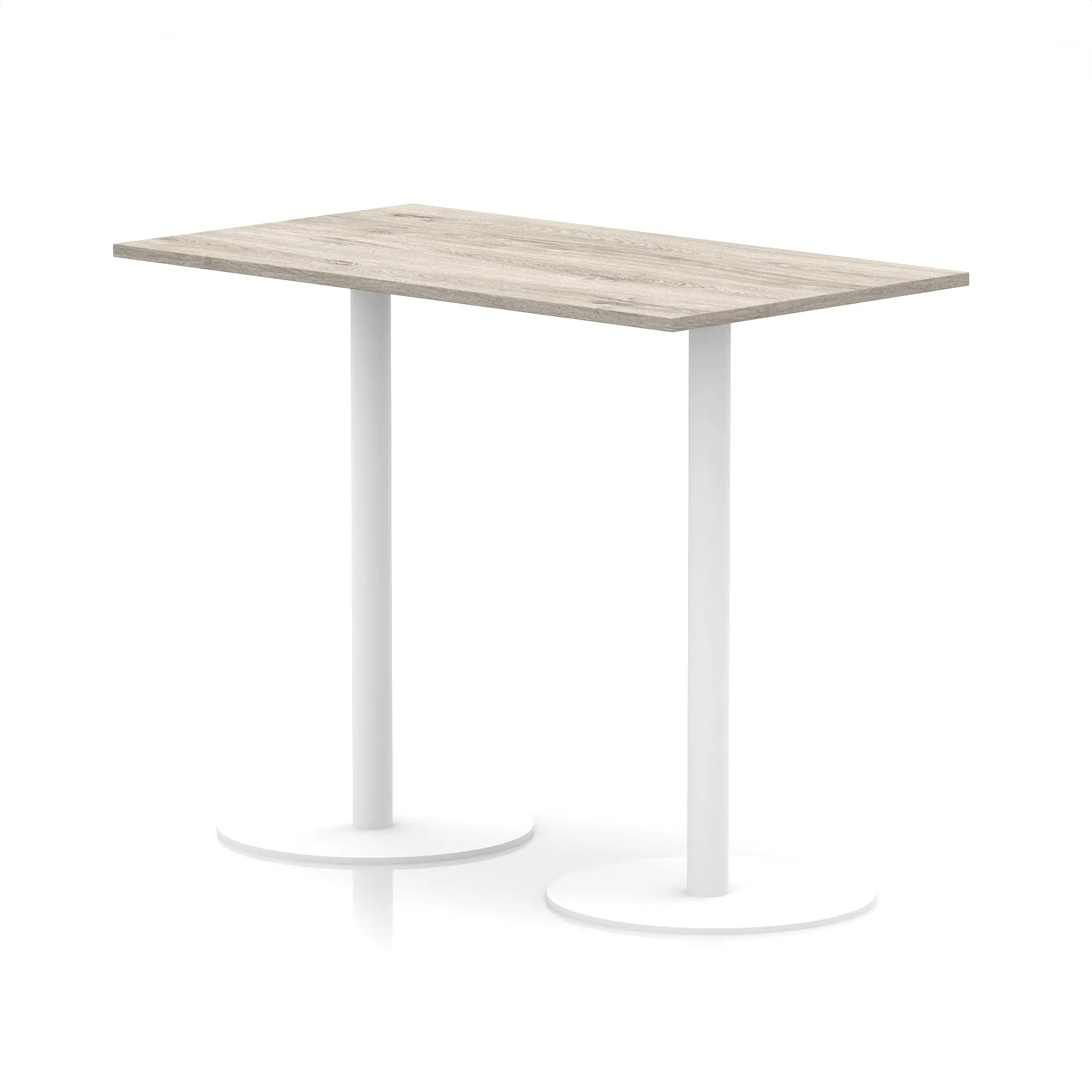EE - Italia Rectangular Poseur Table White Leg