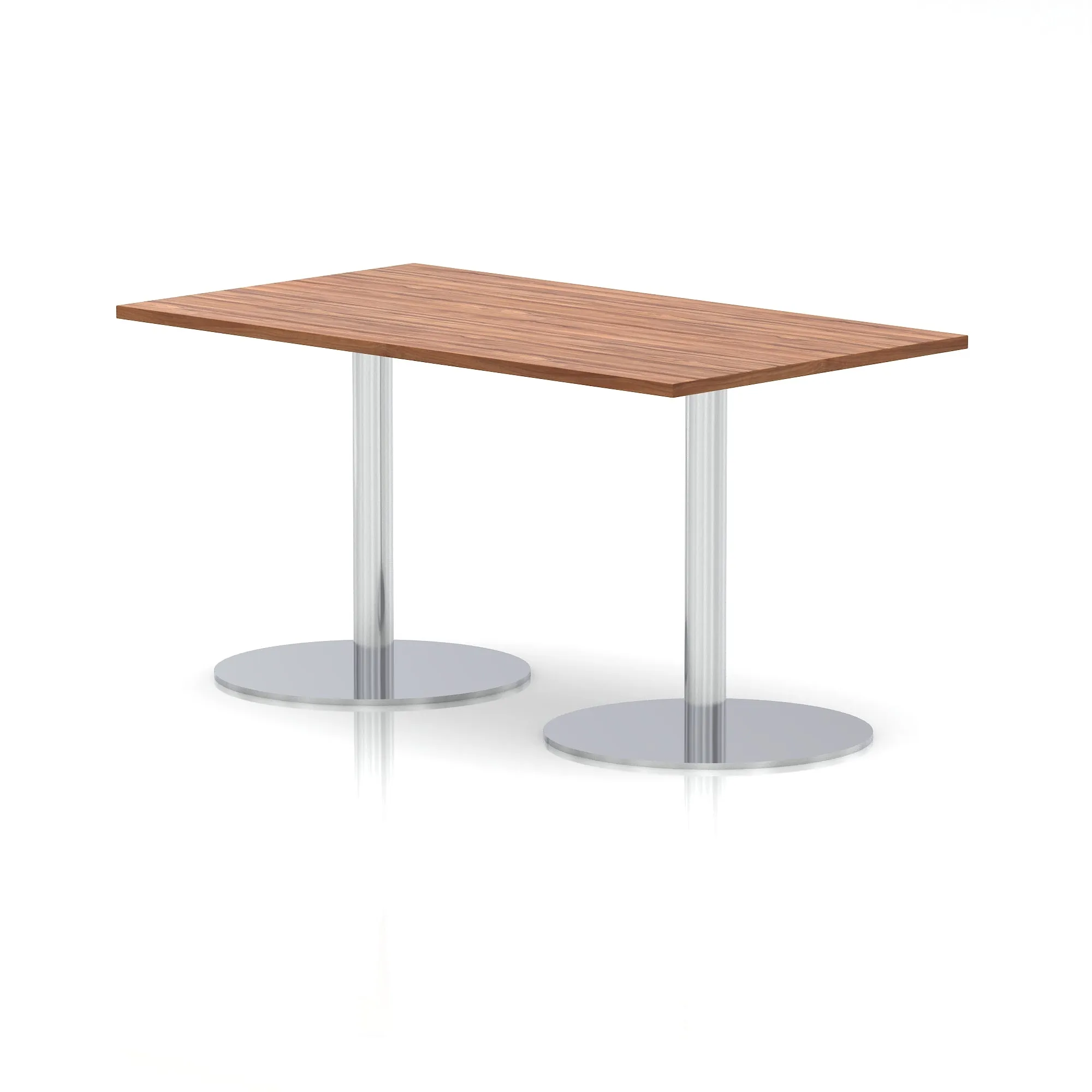 EE - Italia Rectangular Poseur Table Silver Leg