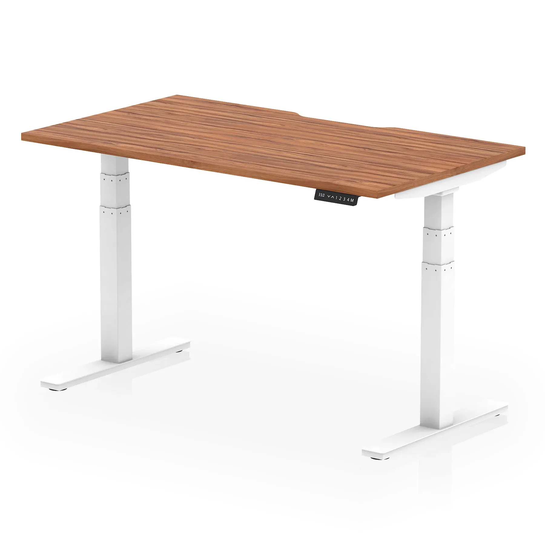 Air Scalloped Edge Height Adjustable Office Desk