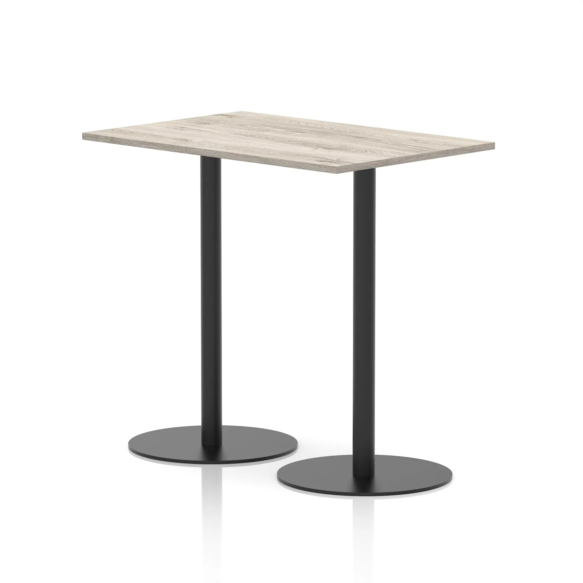 EE - Italia Rectangular Poseur Table Black Leg