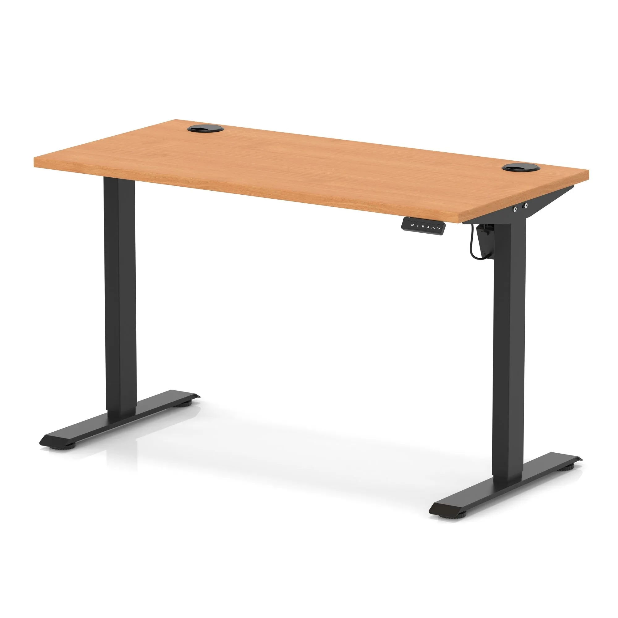 OE - Air Lite Height Adjustable Slimline Desk With Cable Ports