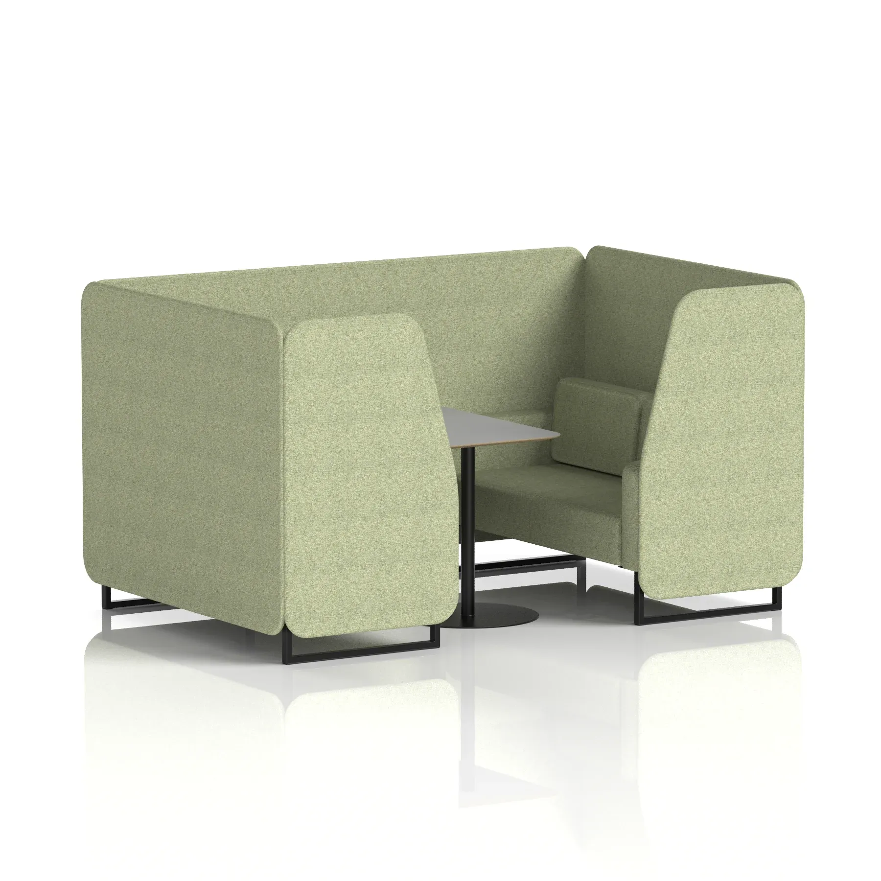 Brixworth Booth With Grey Table In Single Tone
