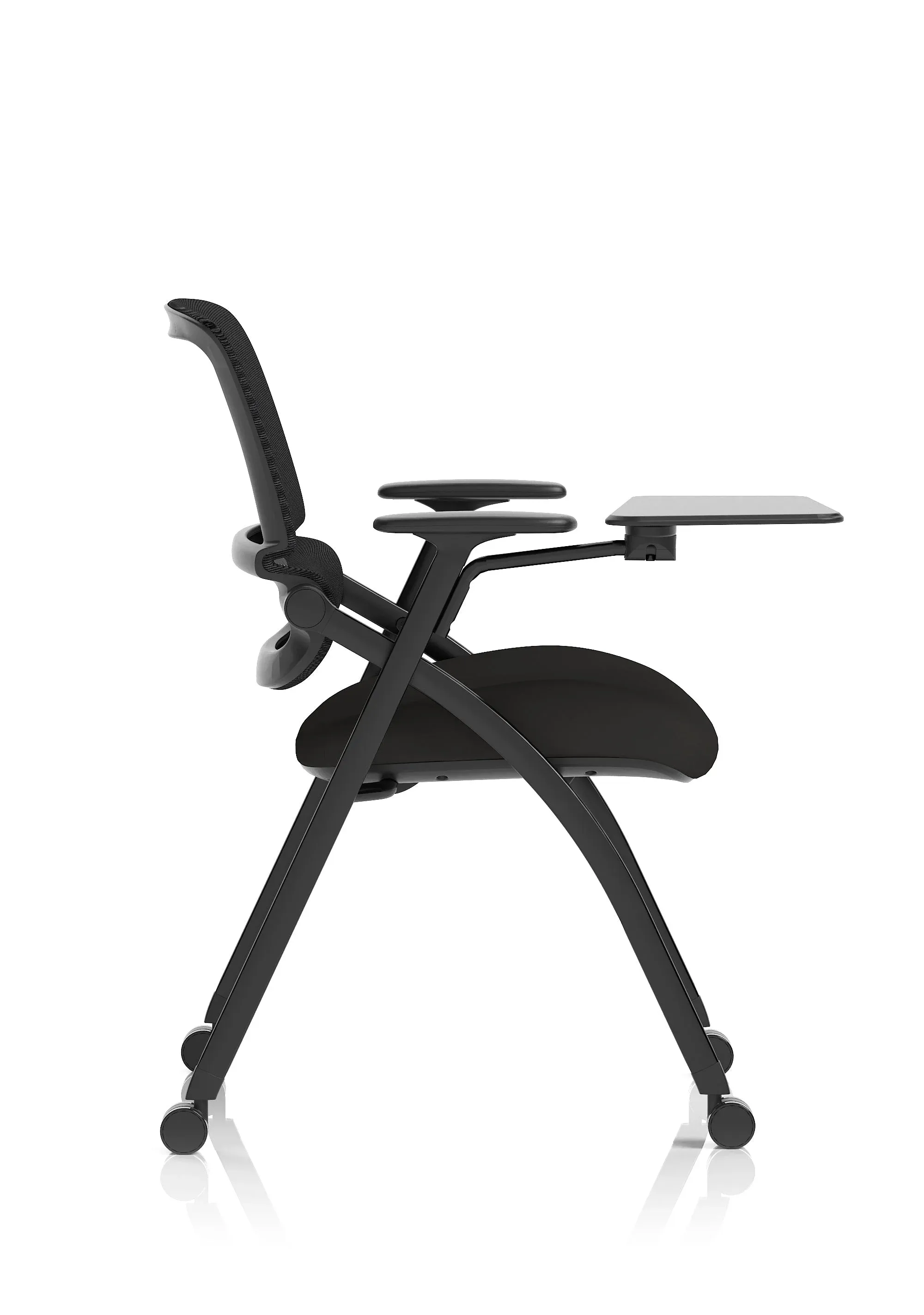 Capra Mesh Back Folding Office Training Chair With Sliding Arms