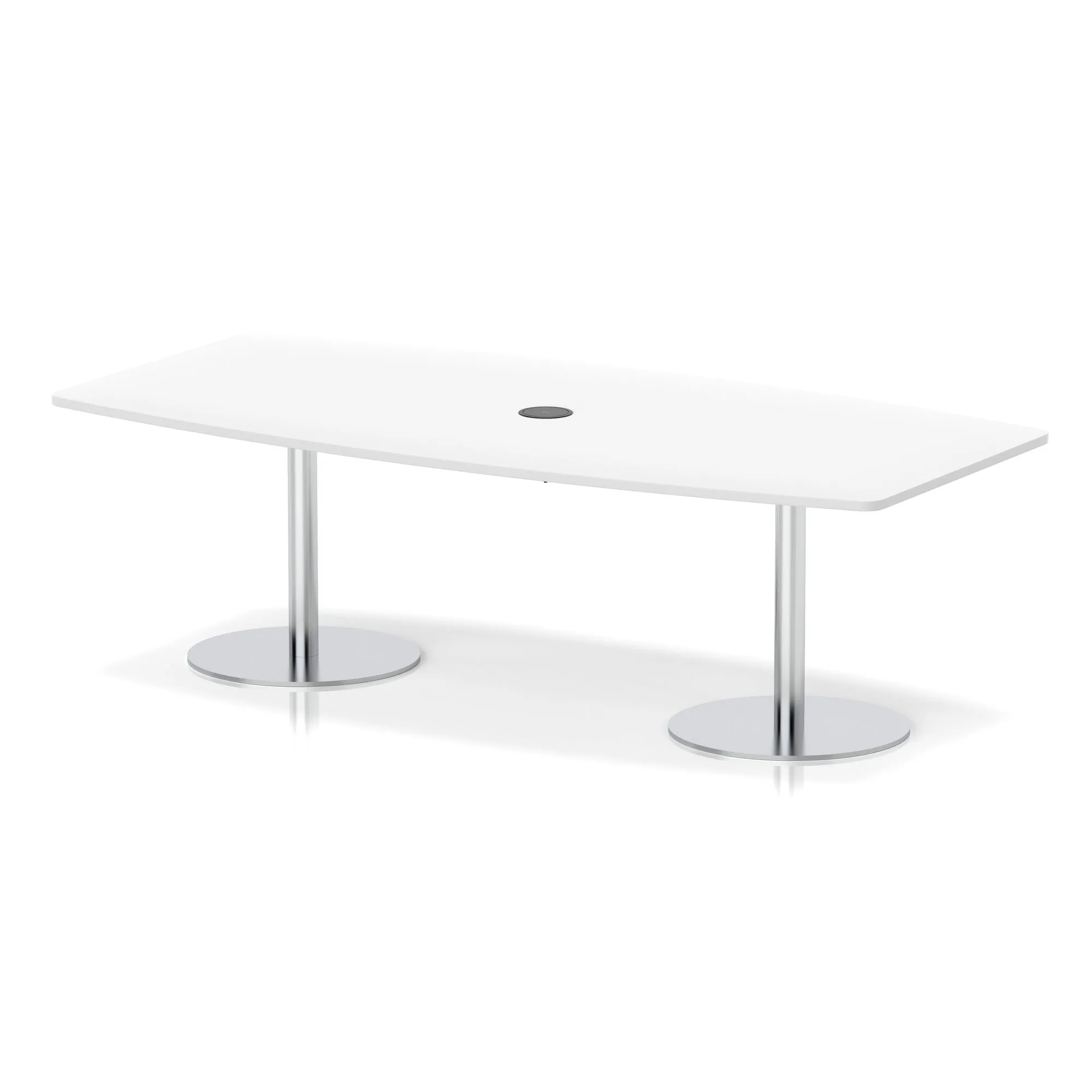 Italia Volta Poseur High Gloss Table With Pop-up Power Module