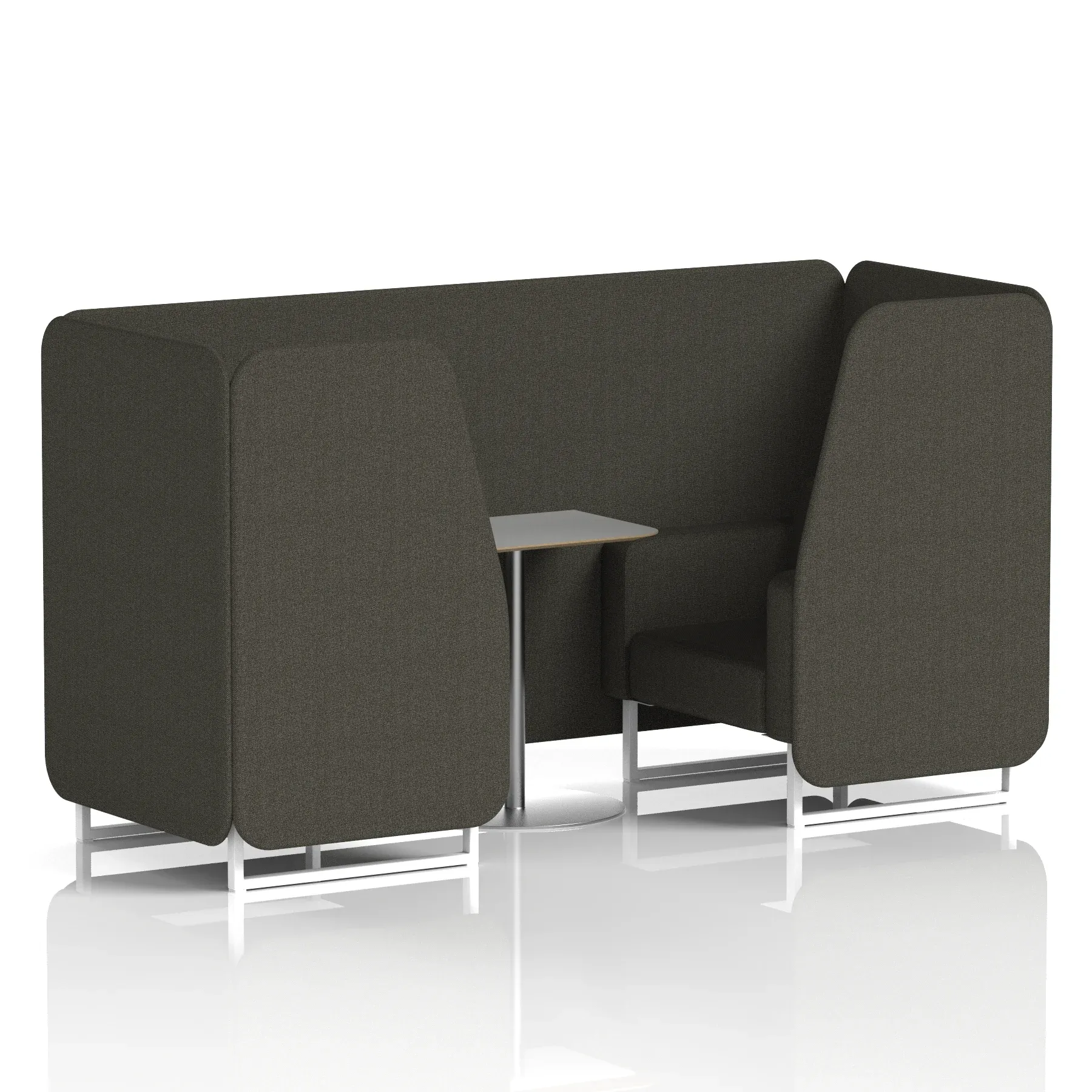 Brixworth Booth With Grey Table In Single Tone