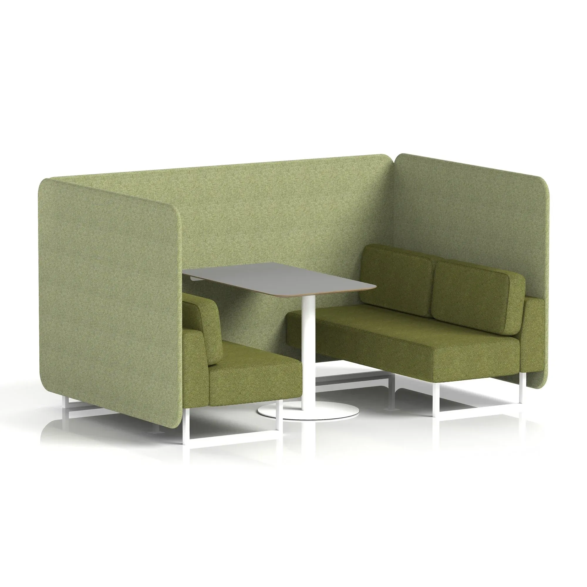 EE - Brixworth Bench Booth With Grey Table In Two Tone
