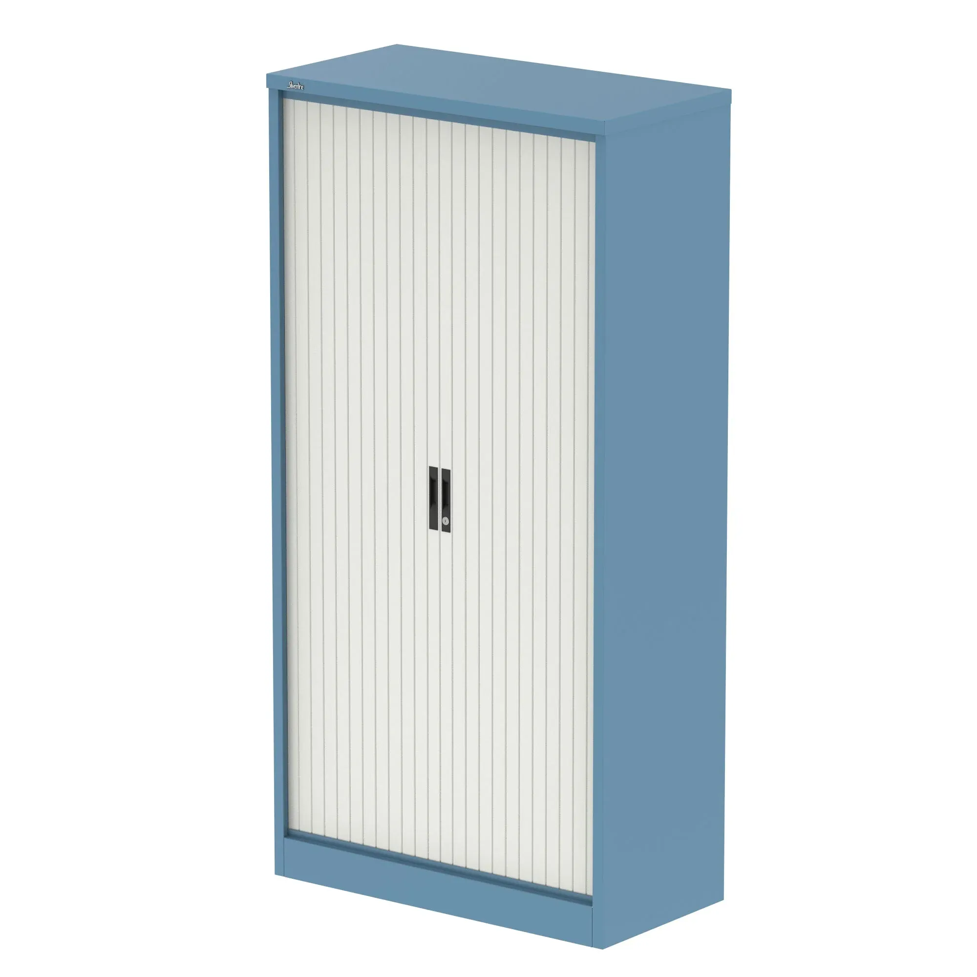 EE - Qube Side Tambour Cupboard With Shelves