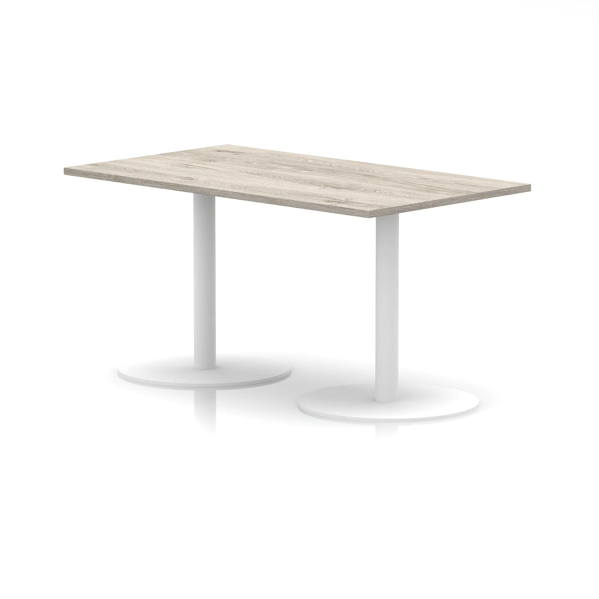 EE - Italia Rectangular Poseur Table White Leg