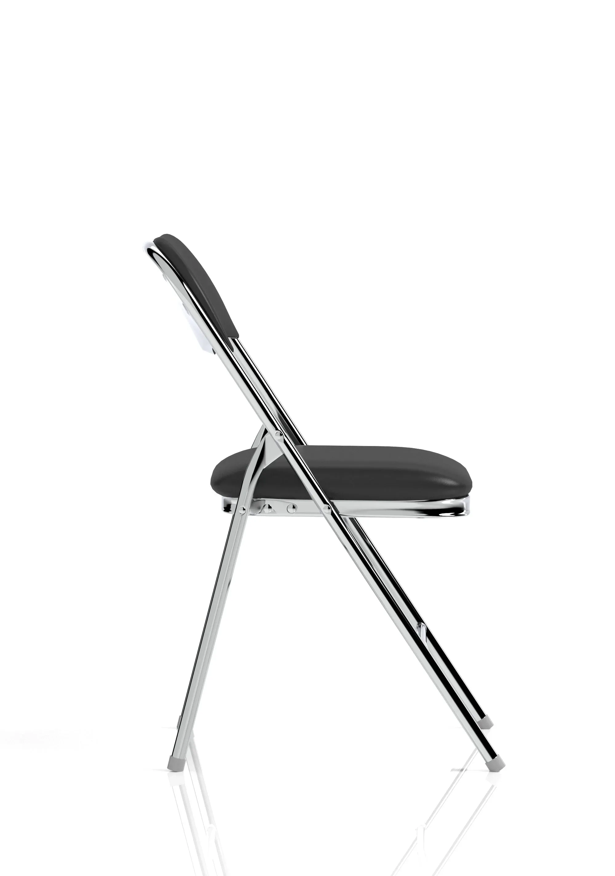 EE - Sicily Black Polyurethane Folding Chair