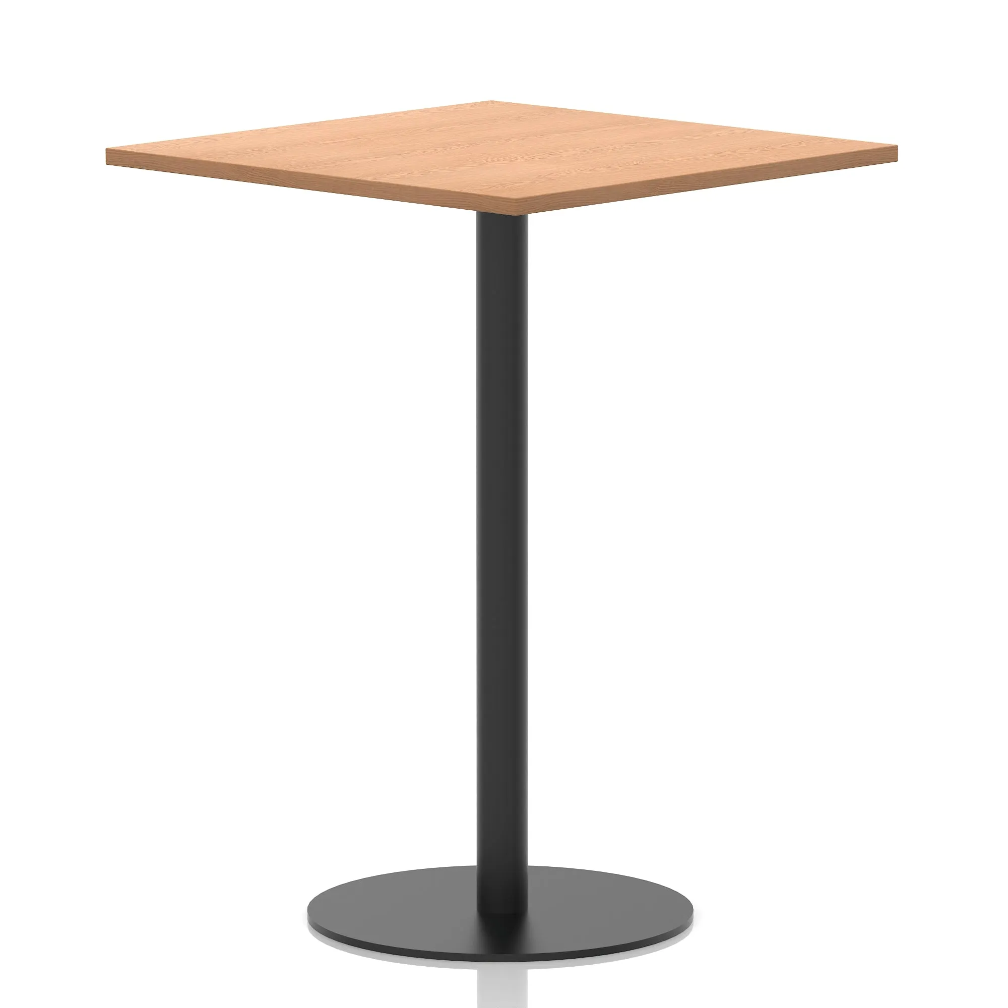 Italia Square Poseur Table Black Leg