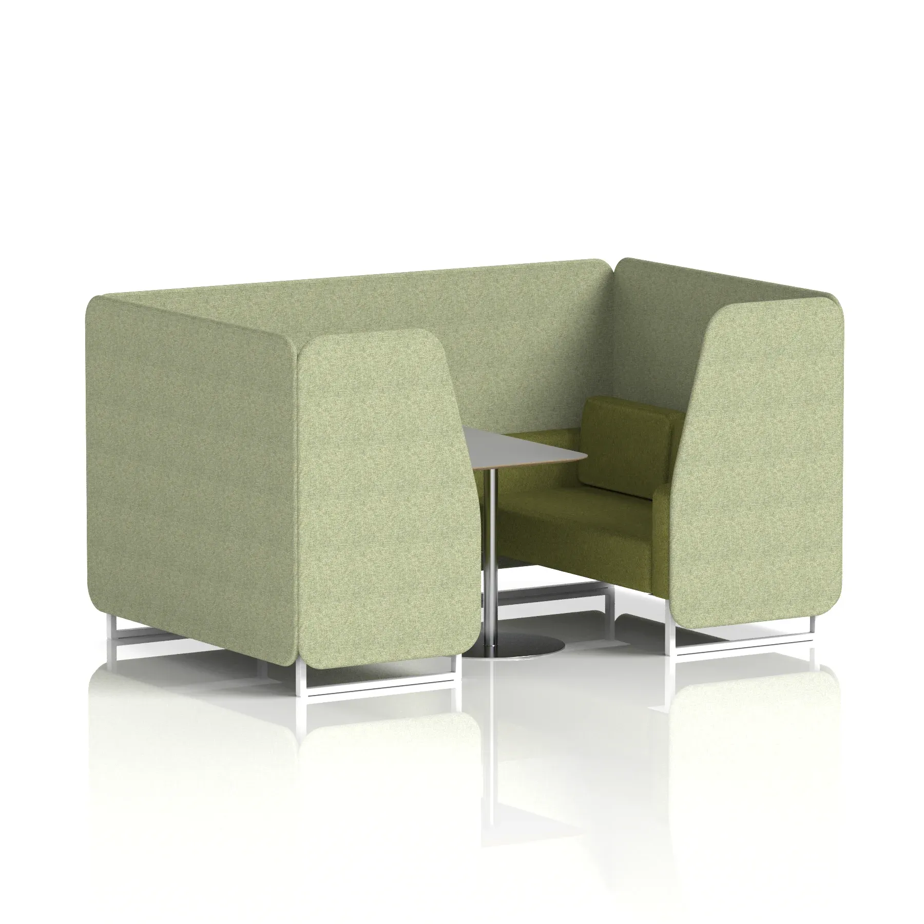Brixworth Booth With Grey Table In Two Tone