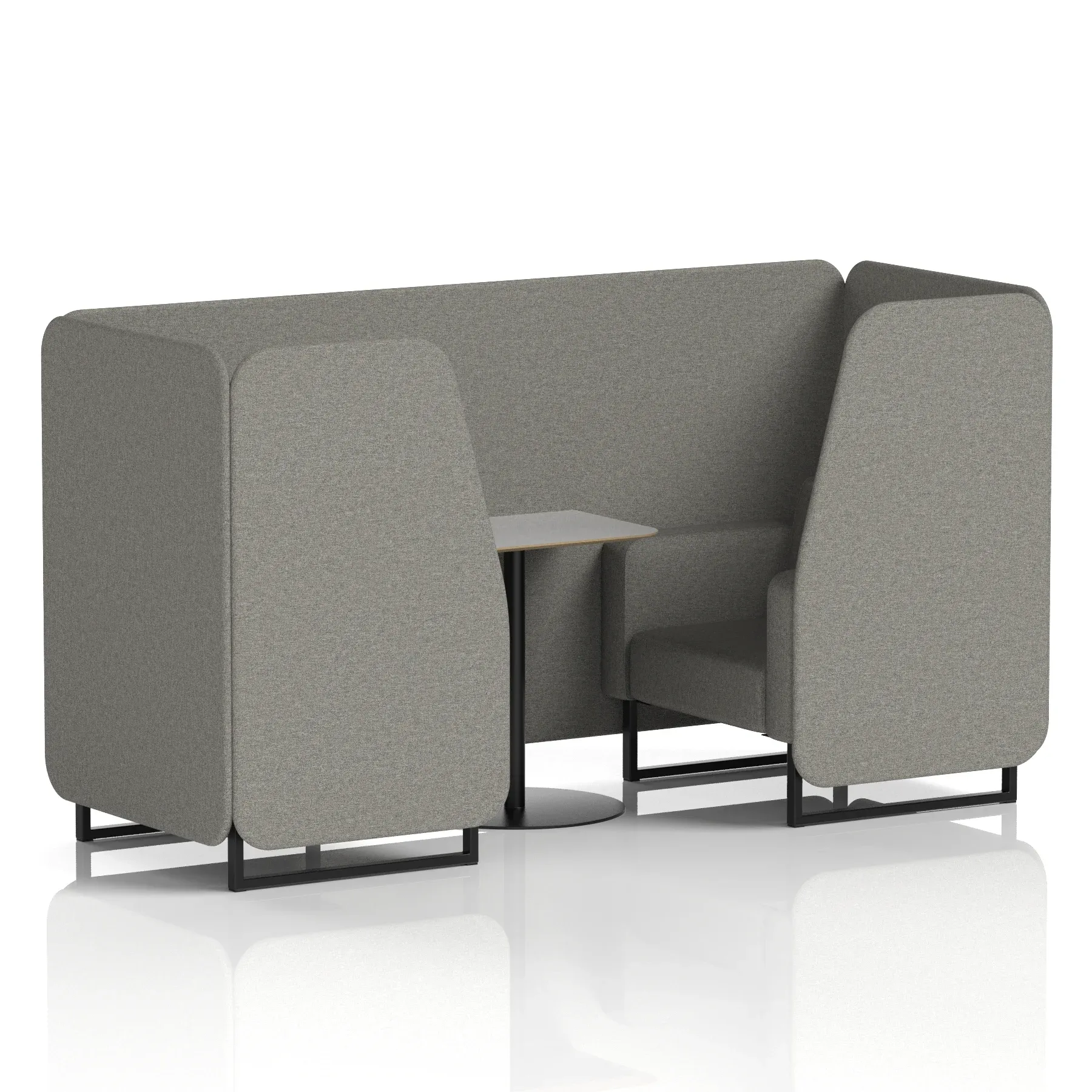 Brixworth Booth With Grey Table In Single Tone