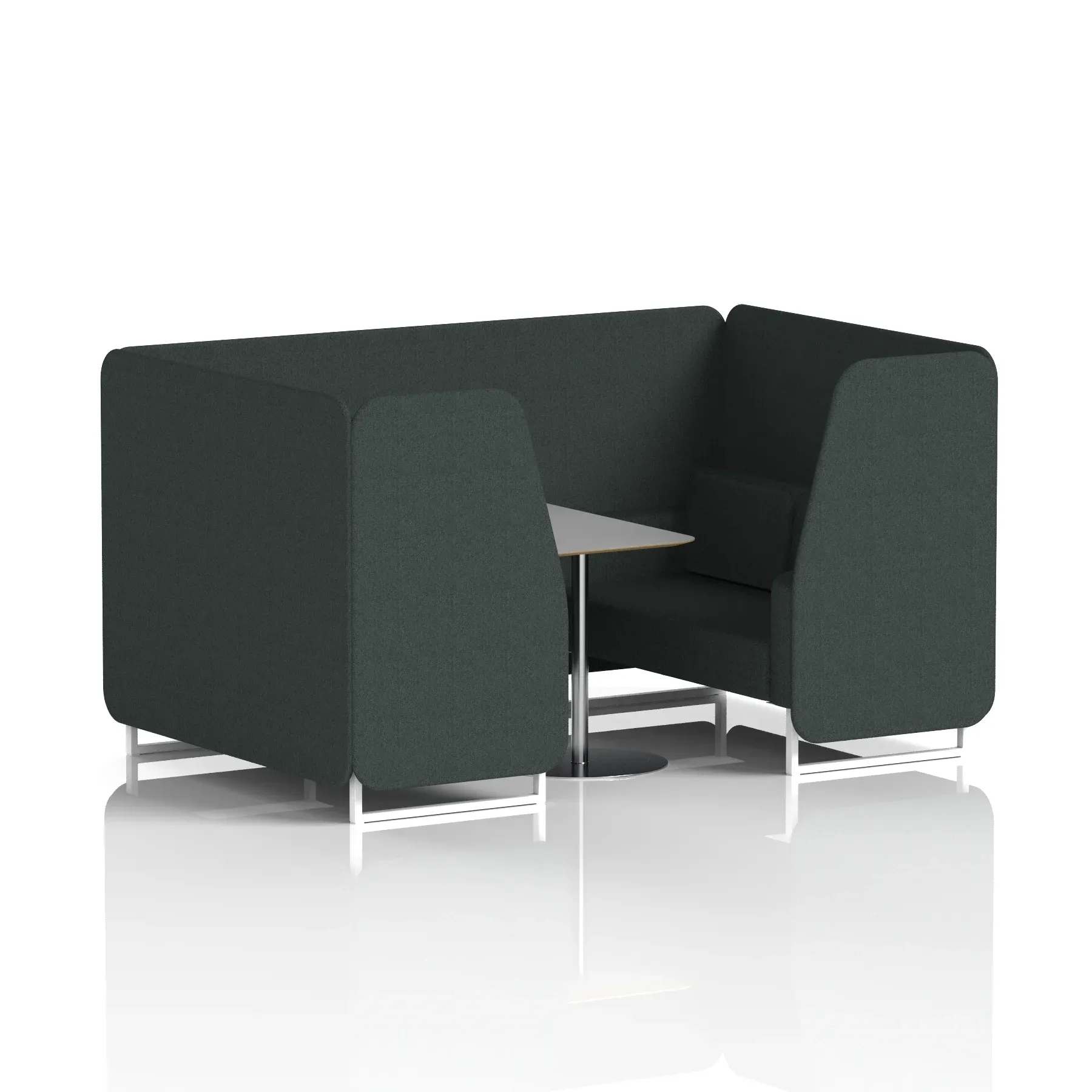 Brixworth Booth With Grey Table In Single Tone