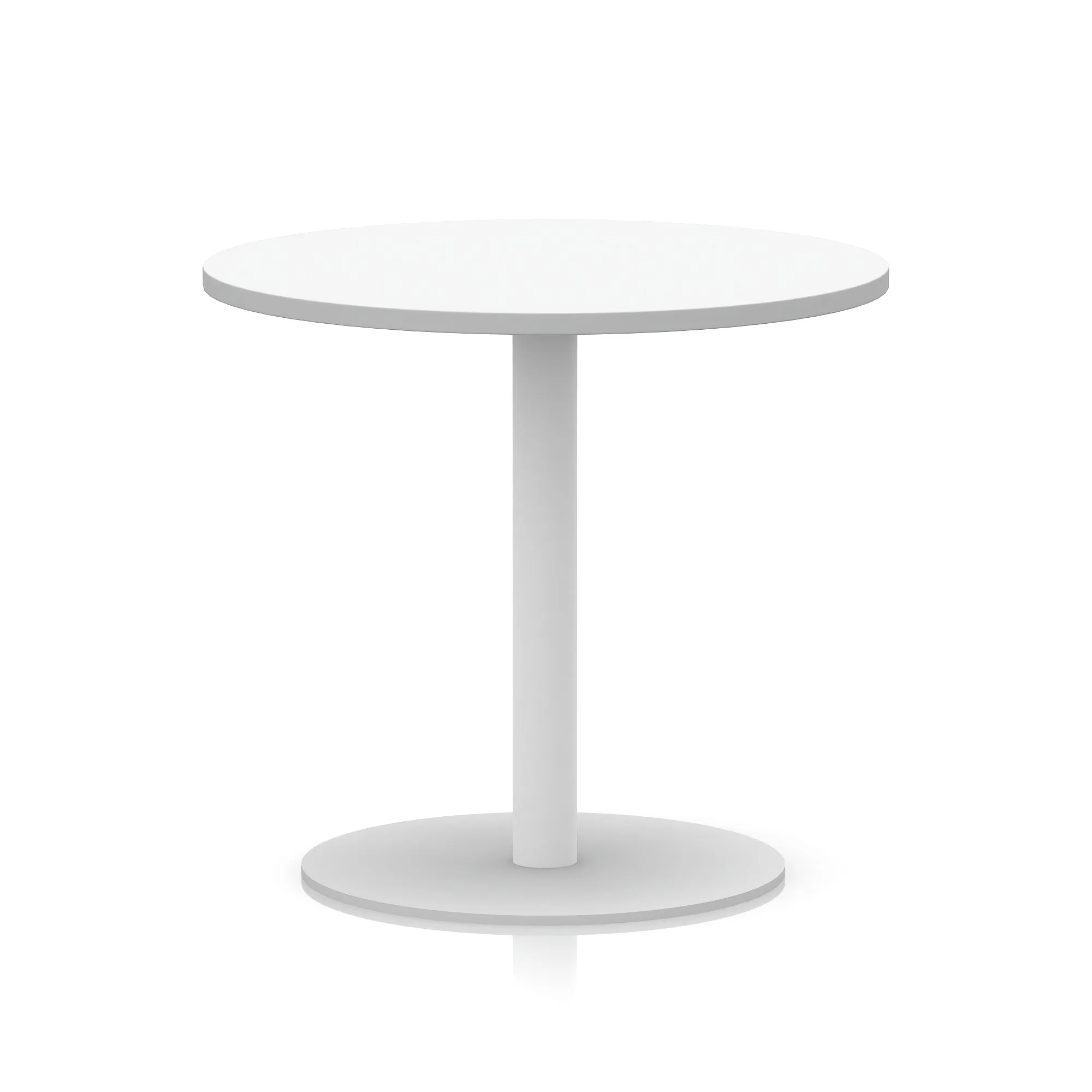 EE - Italia Round Poseur Table White Leg