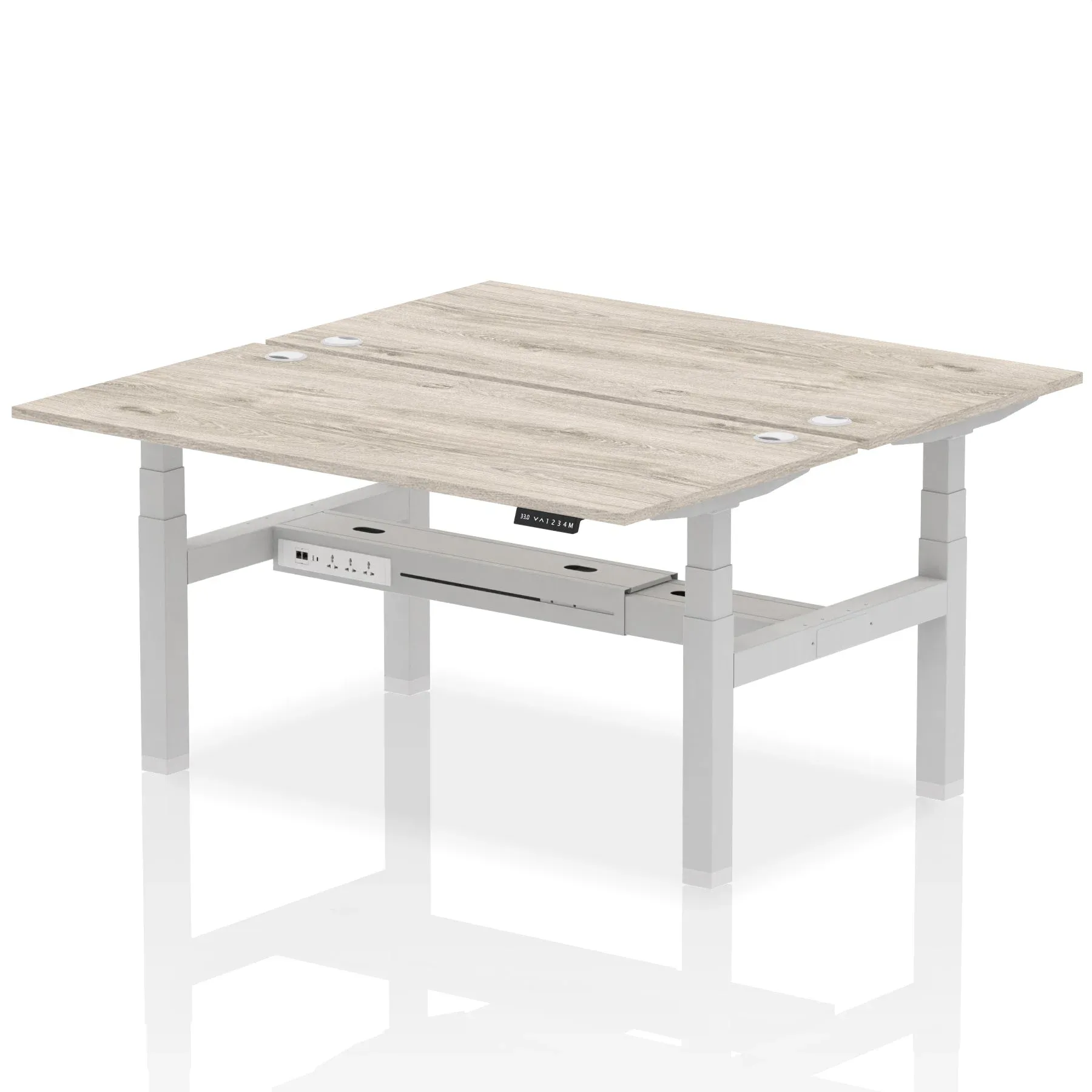 OE - Air Back-to-Back Height Adjustable Bench Desk - 2 Person