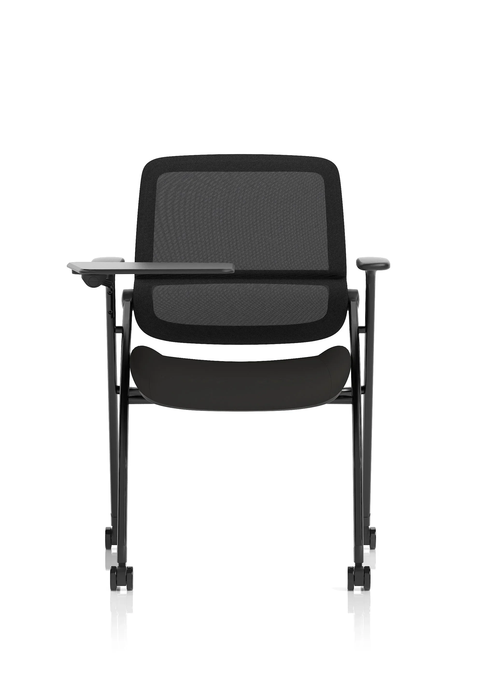 Capra Mesh Back Folding Office Training Chair With Sliding Arms