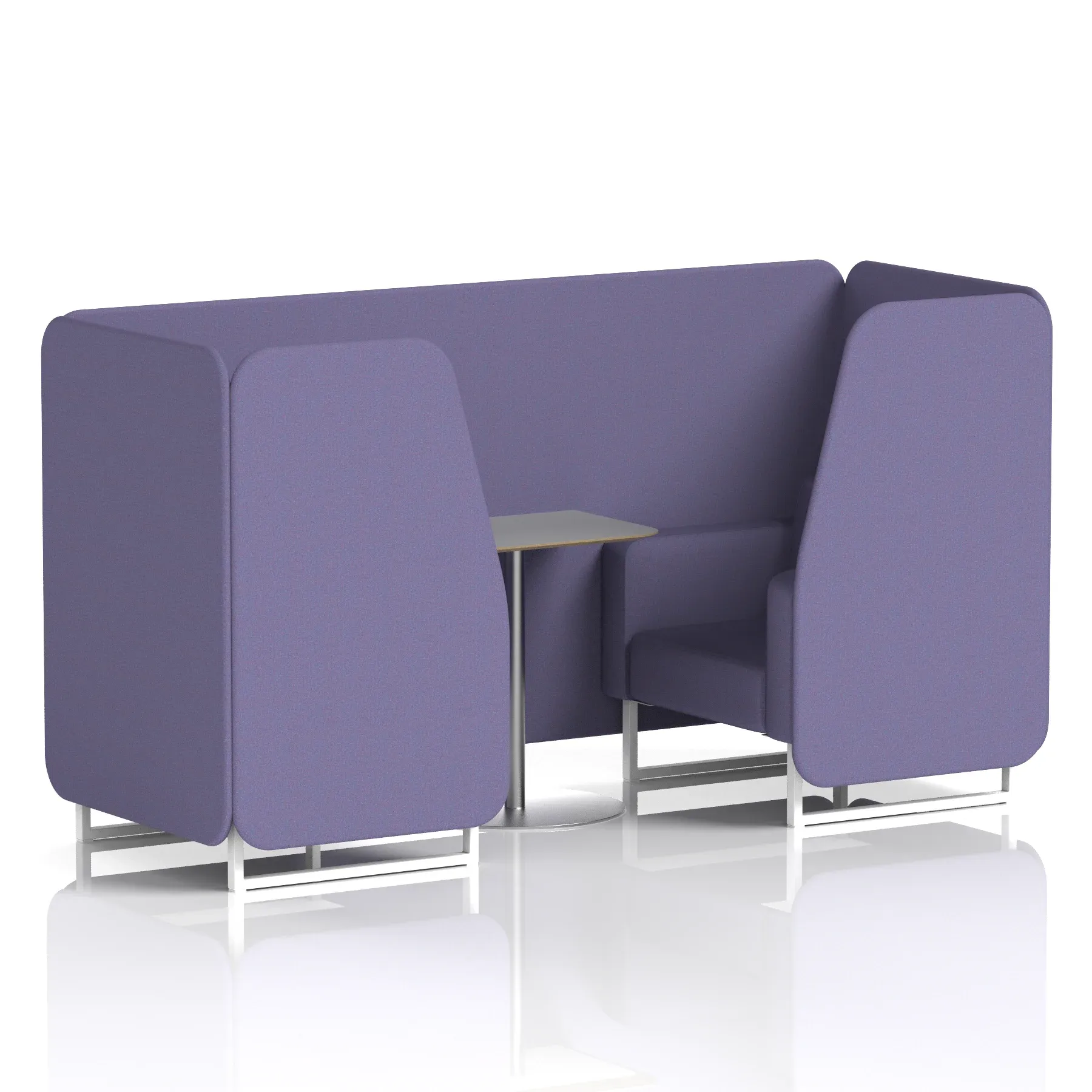 Brixworth Booth With Grey Table In Single Tone