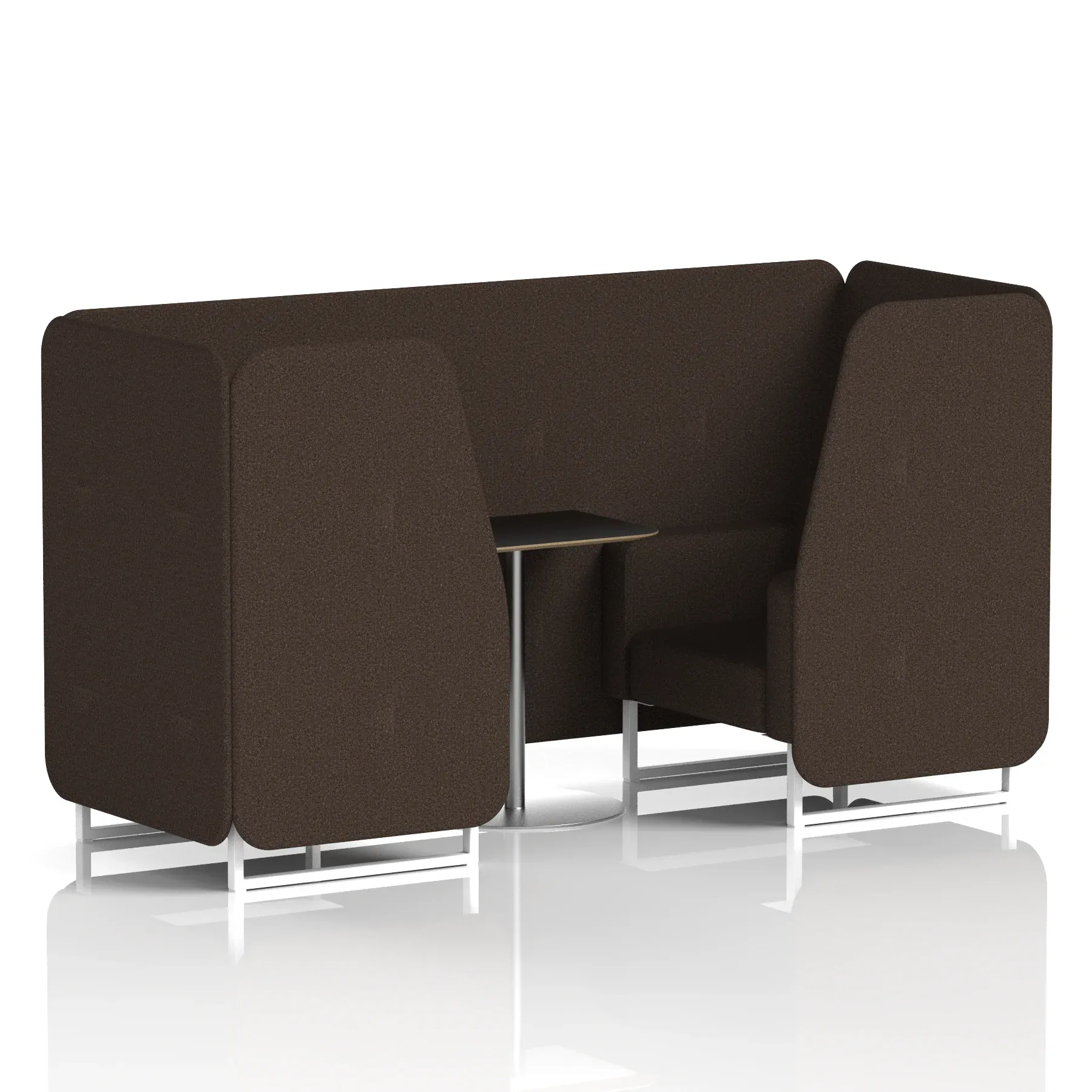 Brixworth Booth With Black Table In Single Tone