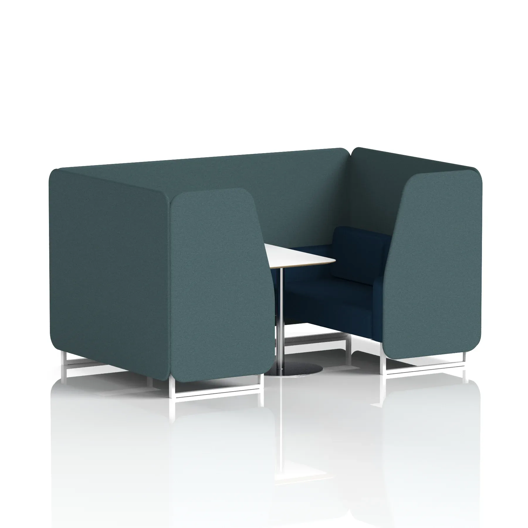 Brixworth Booth With White Table In Two Tone