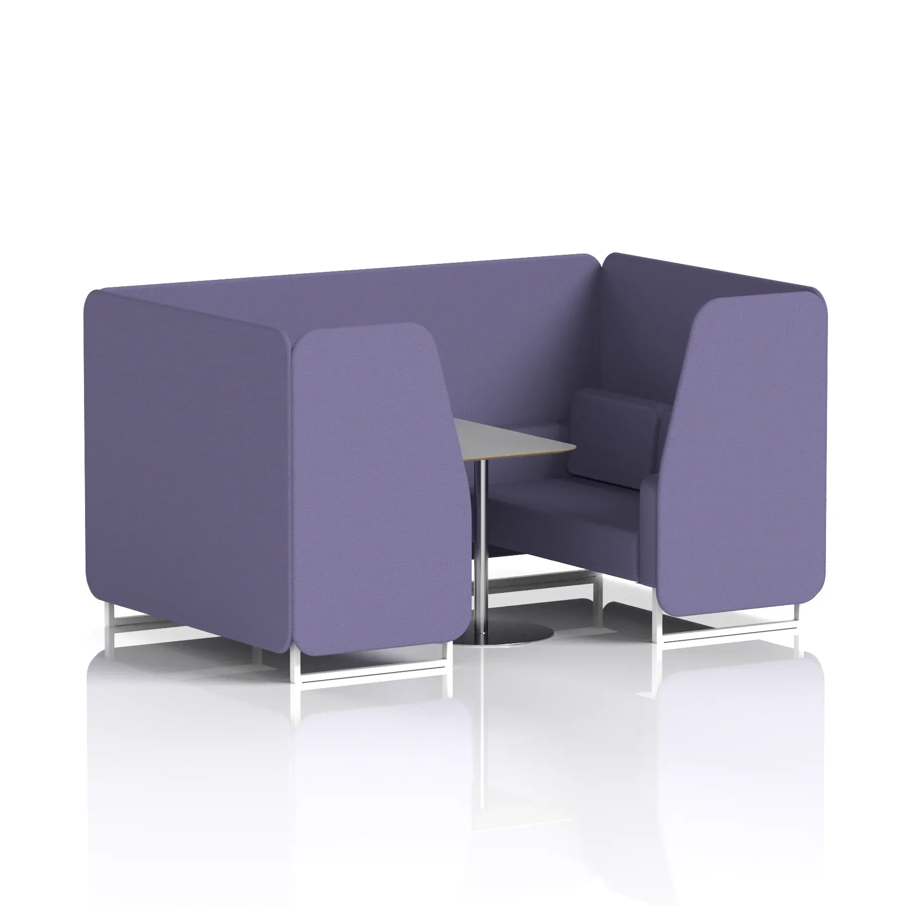 Brixworth Booth With Grey Table In Single Tone