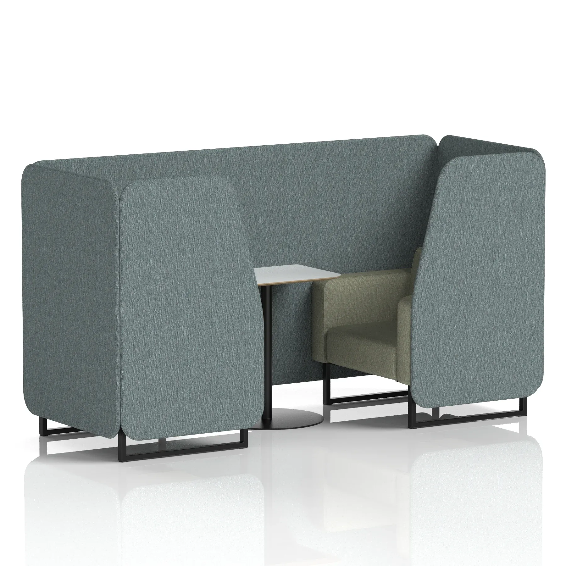 Brixworth Booth With White Table In Two Tone