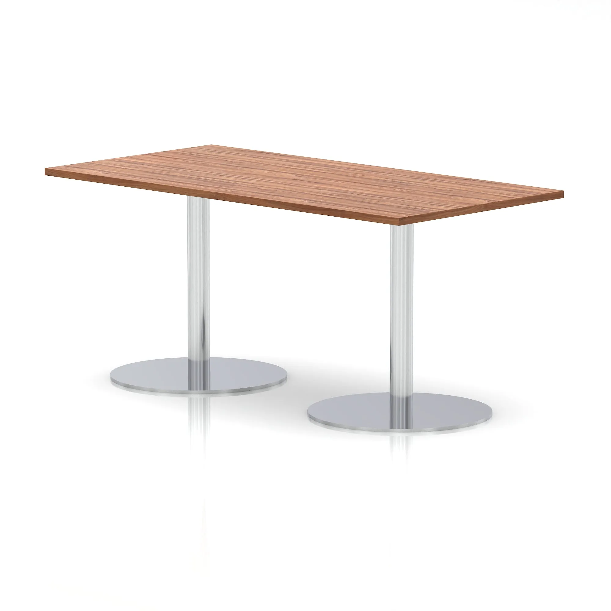 EE - Italia Rectangular Poseur Table Silver Leg