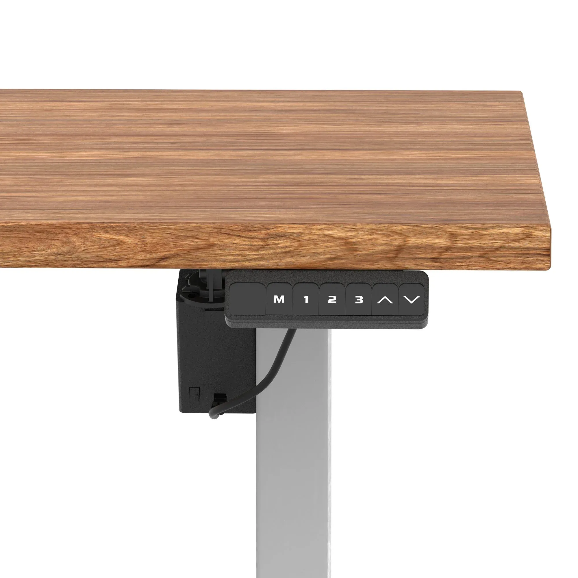 Air Lite Height Adjustable Desk With Scalloped Edge