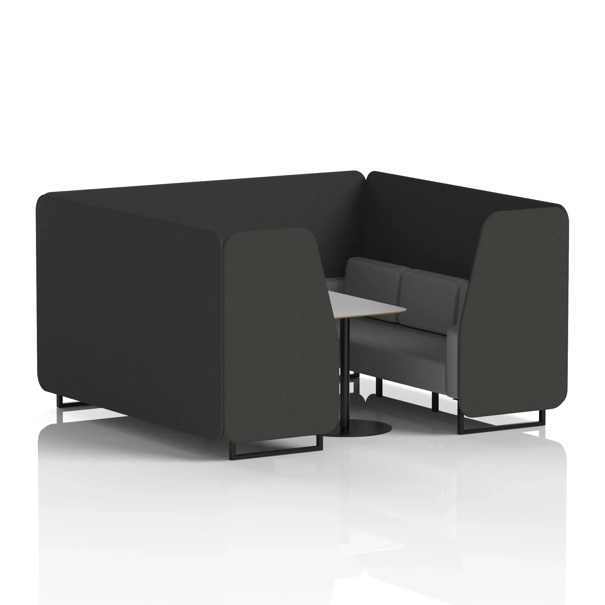 Brixworth Booth With Grey Table In Two Tone