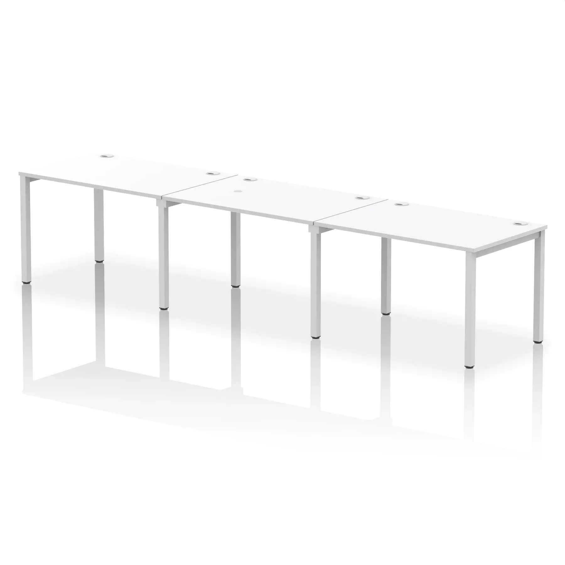 Impulse Single Row Bench Desk - 3 Person
