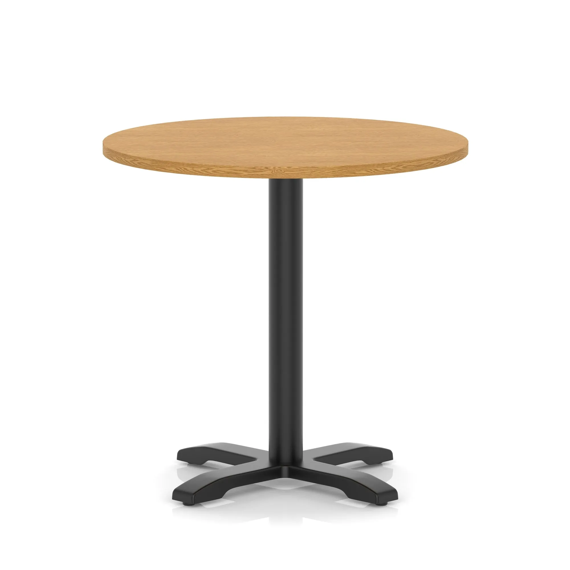 EE - Italia Round Poseur Table With Cross Base Black Leg
