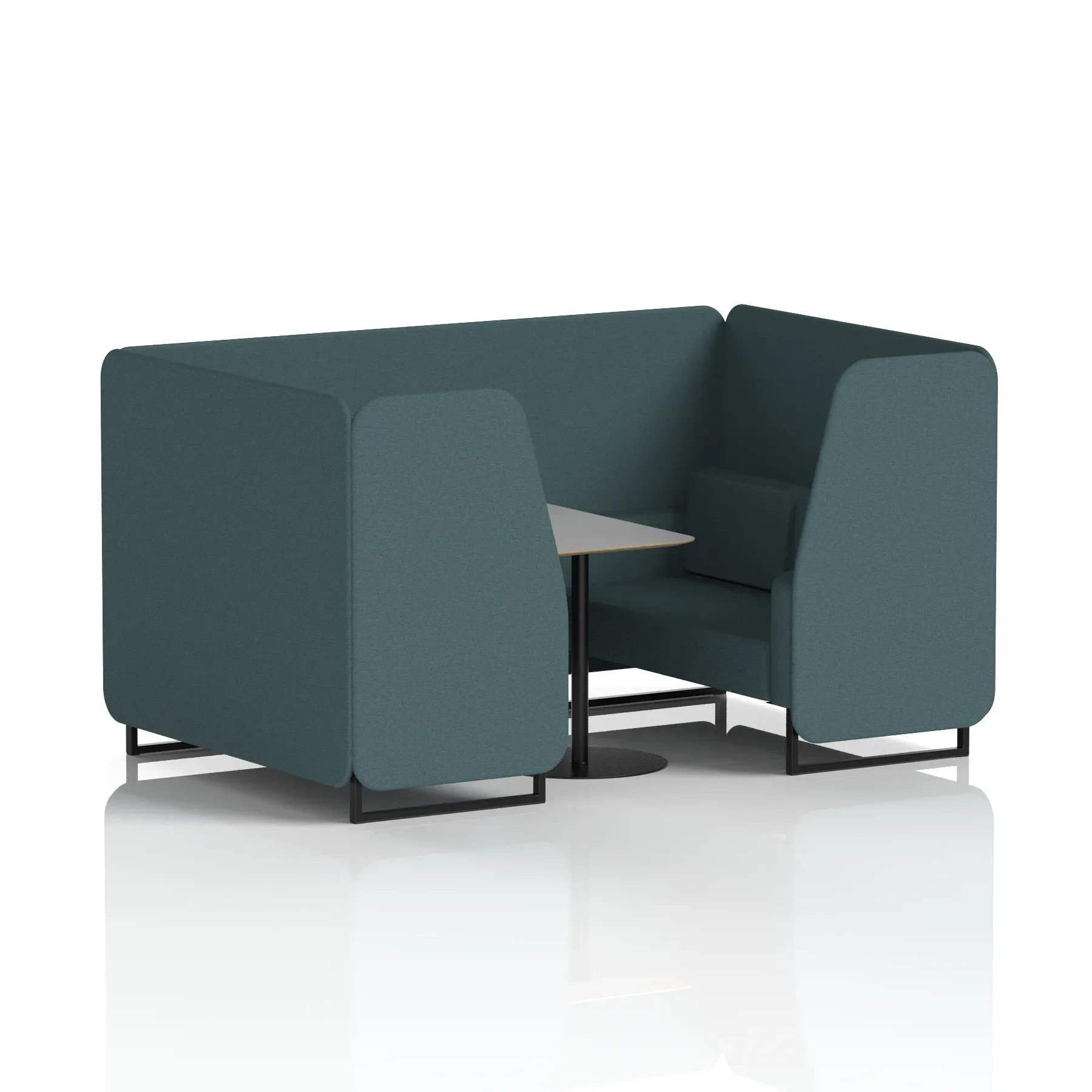 Brixworth Booth With Grey Table In Single Tone