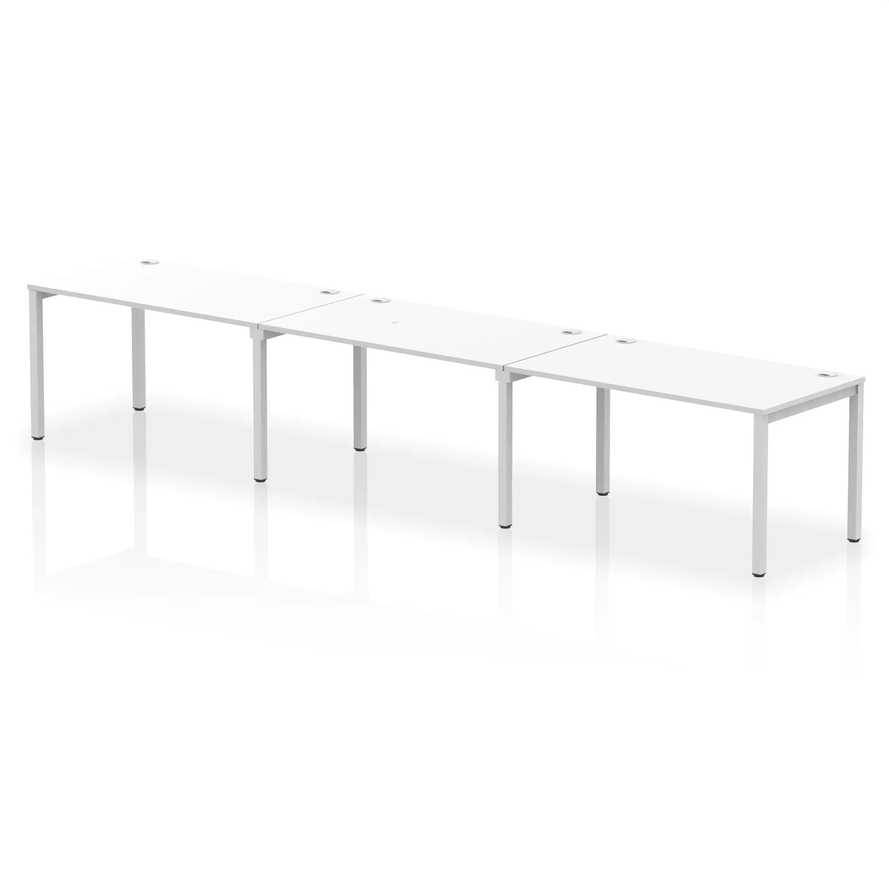 Impulse Single Row Bench Desk - 3 Person