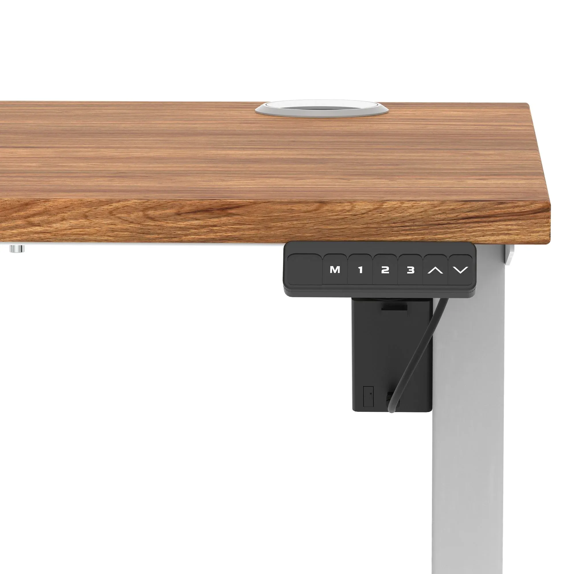 Air Lite Height Adjustable Slimline Desk With Cable Ports